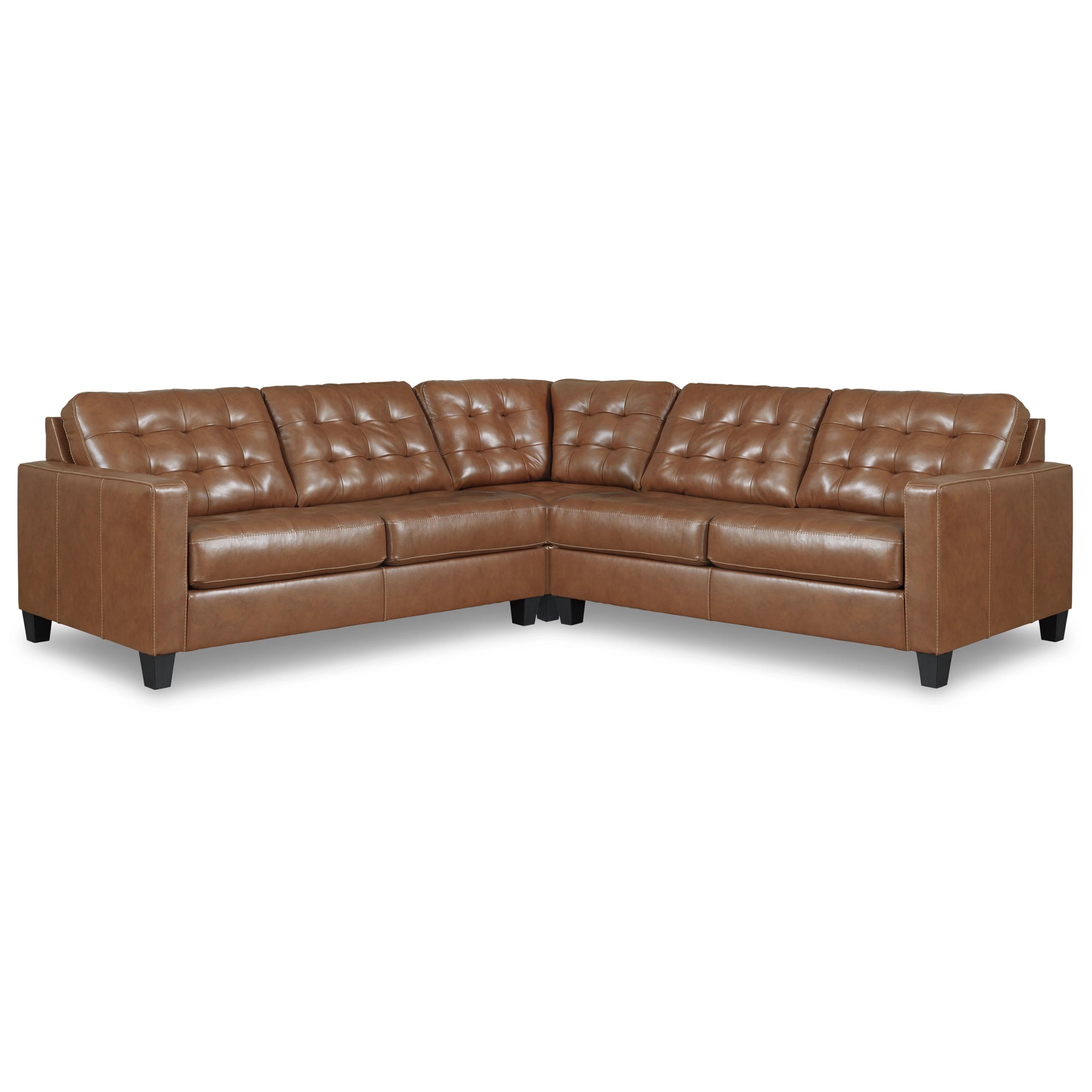 Signature Design by Ashley Baskove Leather Match 3 pc Sectional 1110255/1110277/1110256 IMAGE 1