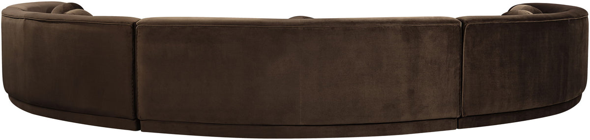 Avra - 192" Velvet Performance Fabric Upholstered Sectional