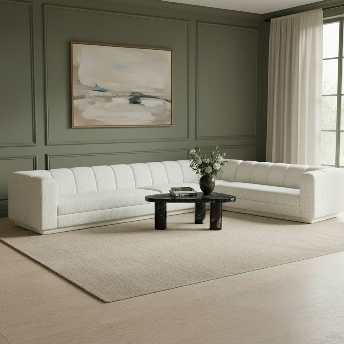 Modari - Sectional - Cream