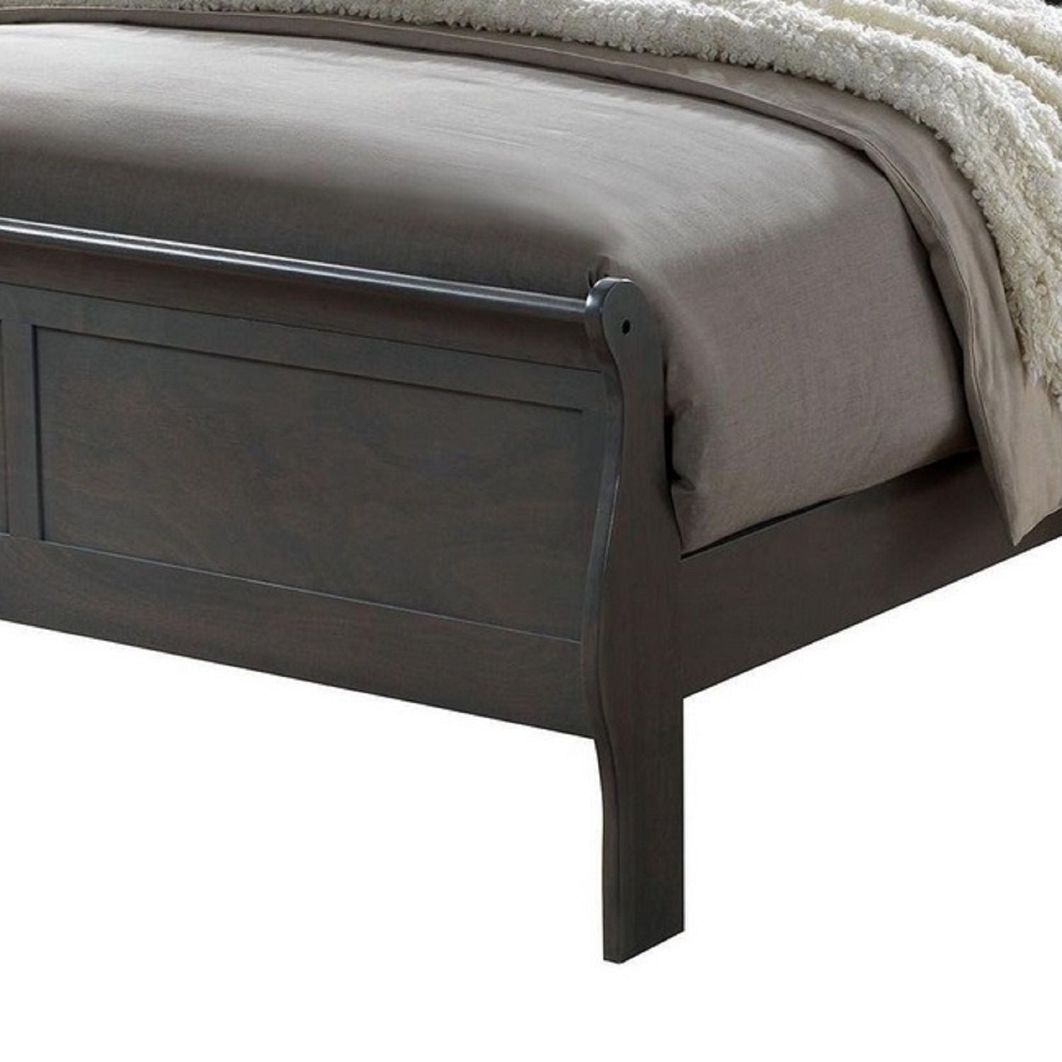 Louis Phillipe Sleigh Bed
