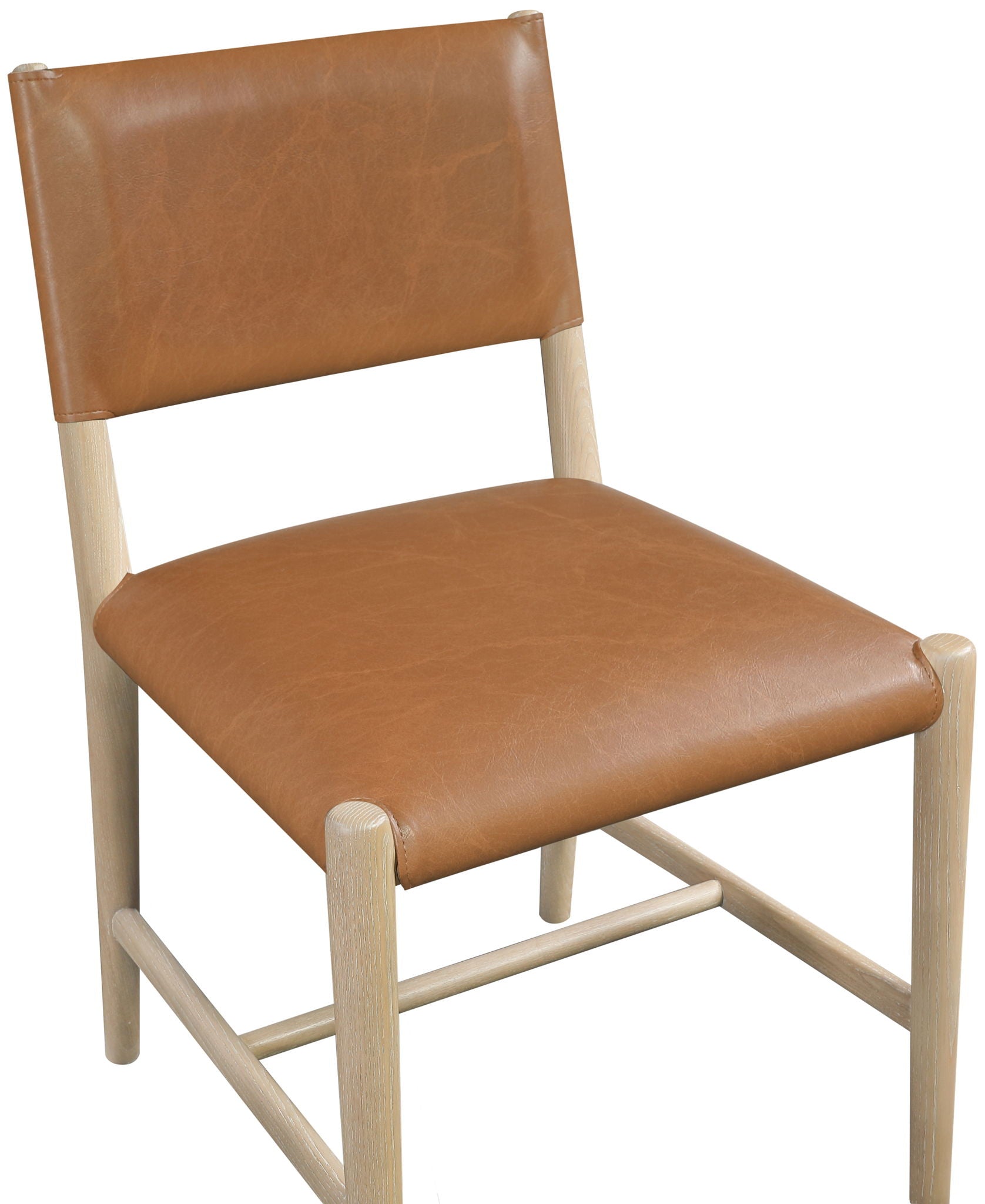 Andie - Vegan Leather Upholstered Dining Chair (Set of 2) - Natural Base