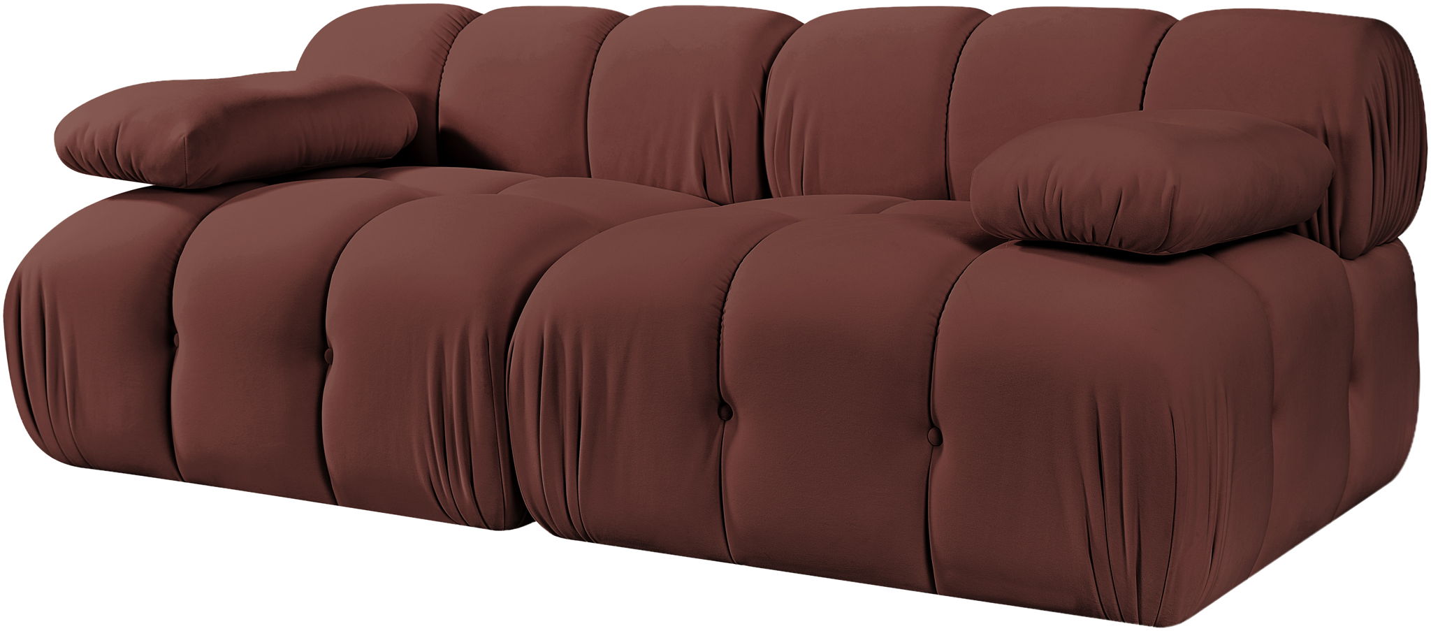 Orin - Velvet Performance Fabric Upholstered 2 Piece Modular Sofa