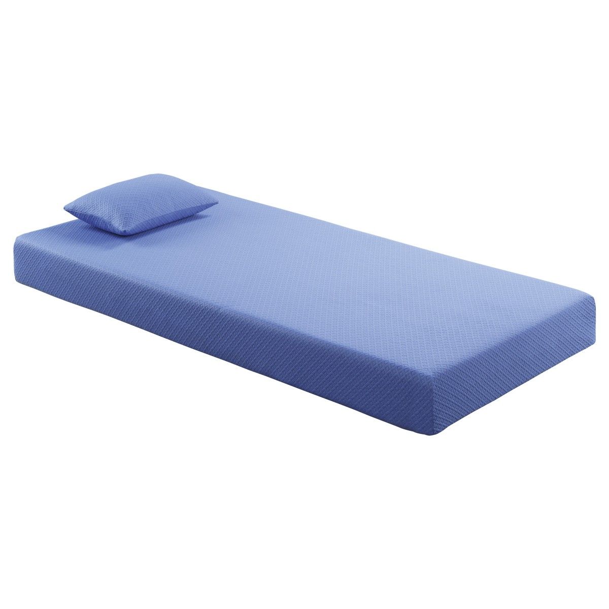 Leo - 7" Gel Infused Memory Foam Mattress And Pillow Set