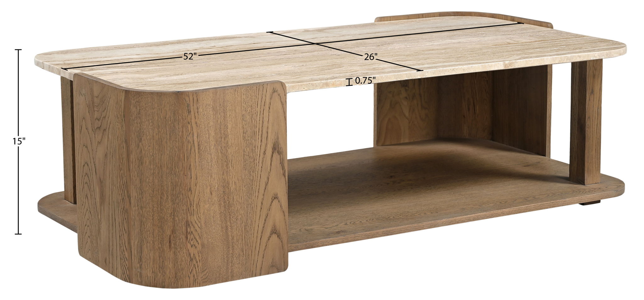 Calabria - Marble And Oak Wood Table