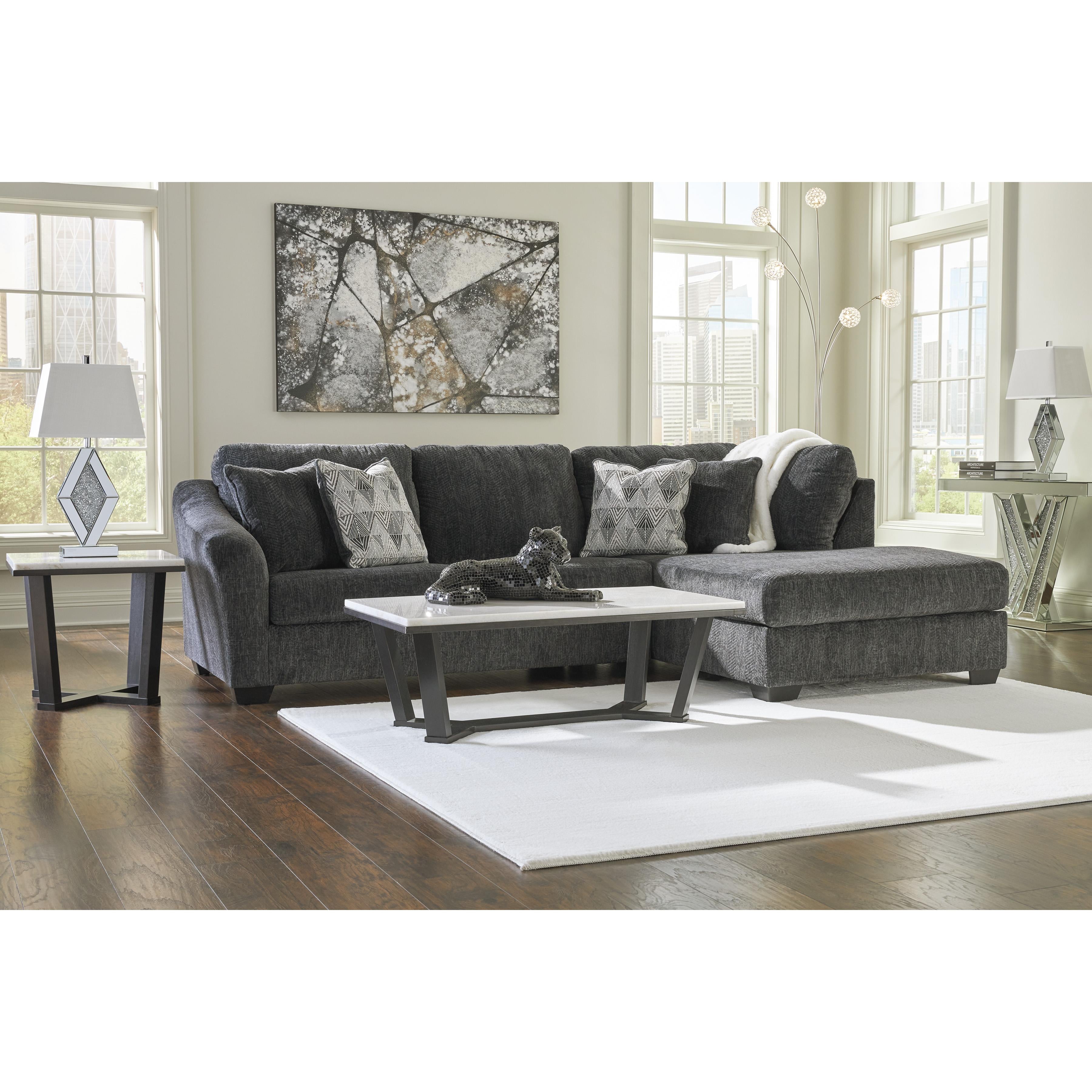 Signature Design by Ashley Biddeford Fabric 2 pc Sectional 3550466/3550417 IMAGE 3