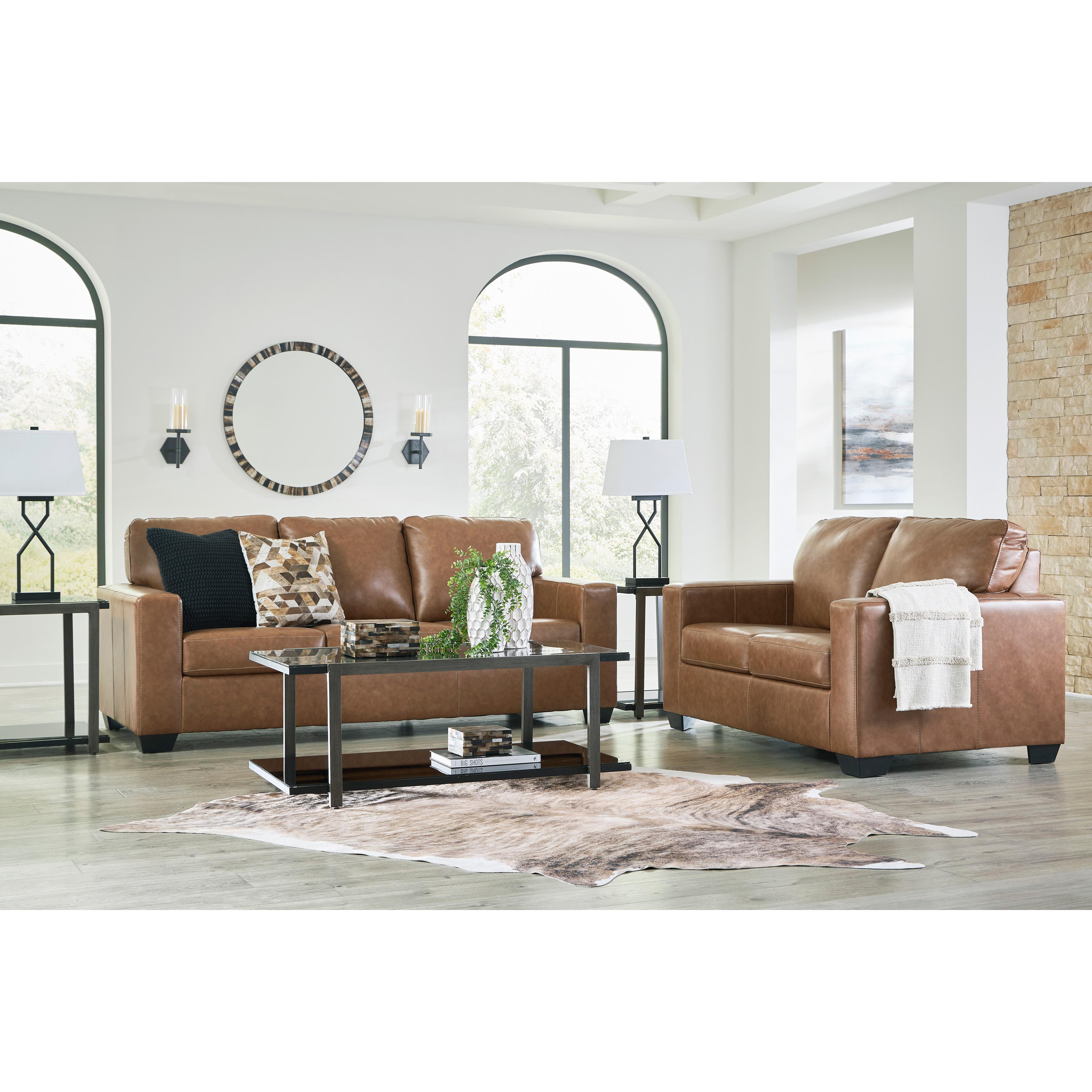 Signature Design by Ashley Bolsena Stationary Leather Match Sofa 5560338 IMAGE 13