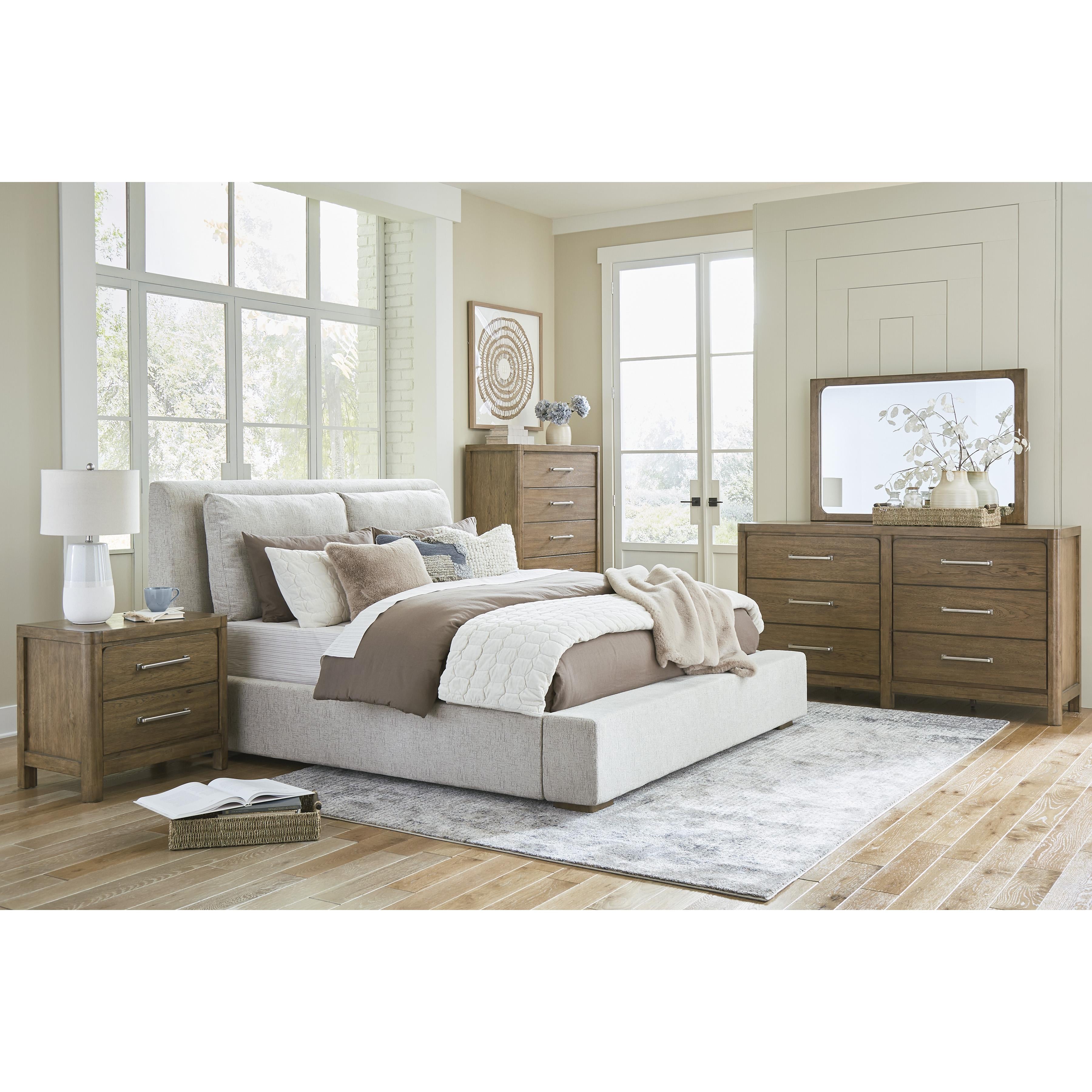 Signature Design by Ashley Cabalynn Queen Upholstered Platform Bed B974-77/B974-74 IMAGE 8