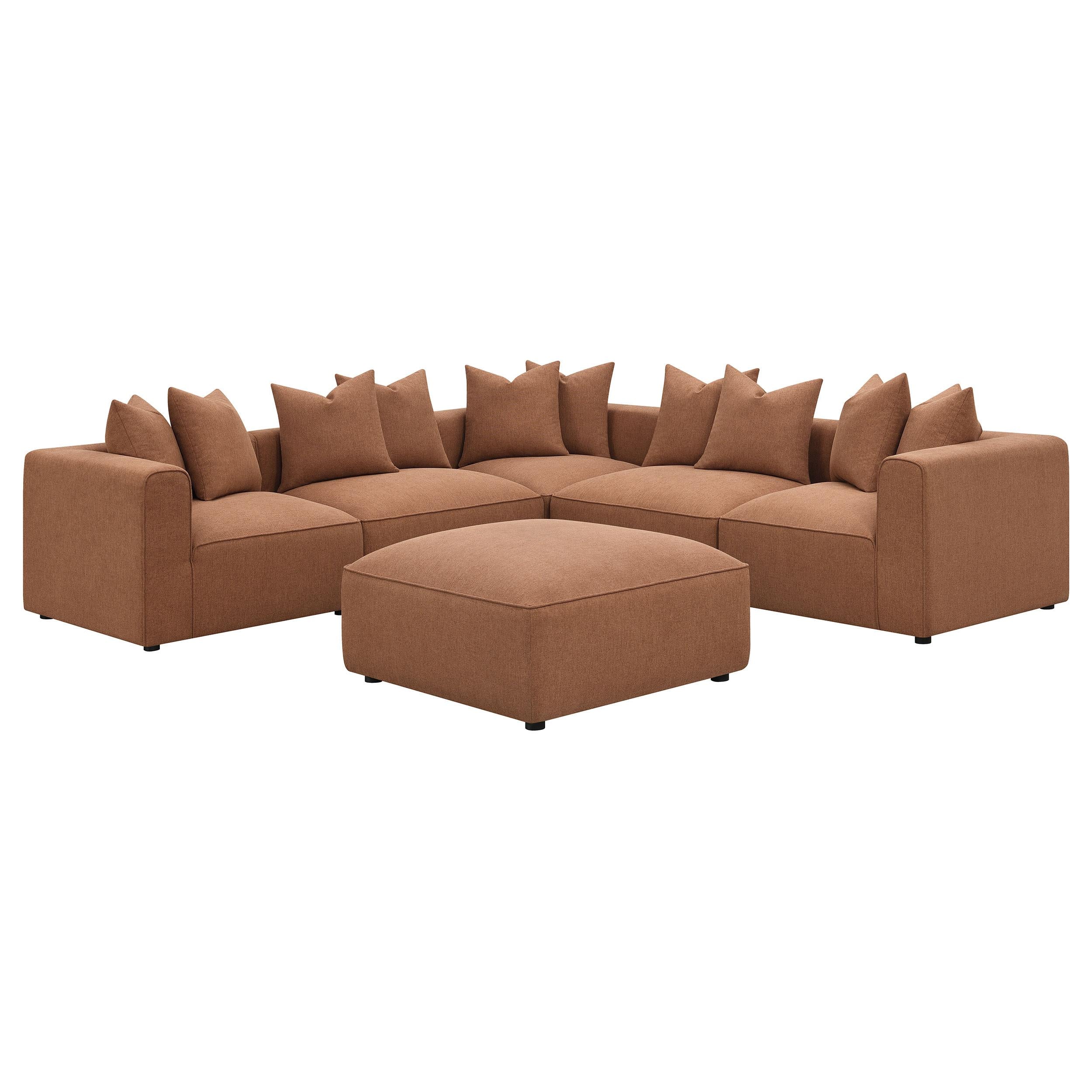 Diamond Modern Furniture COA Jennifer Fabric Ottoman 551593 IMAGE 5