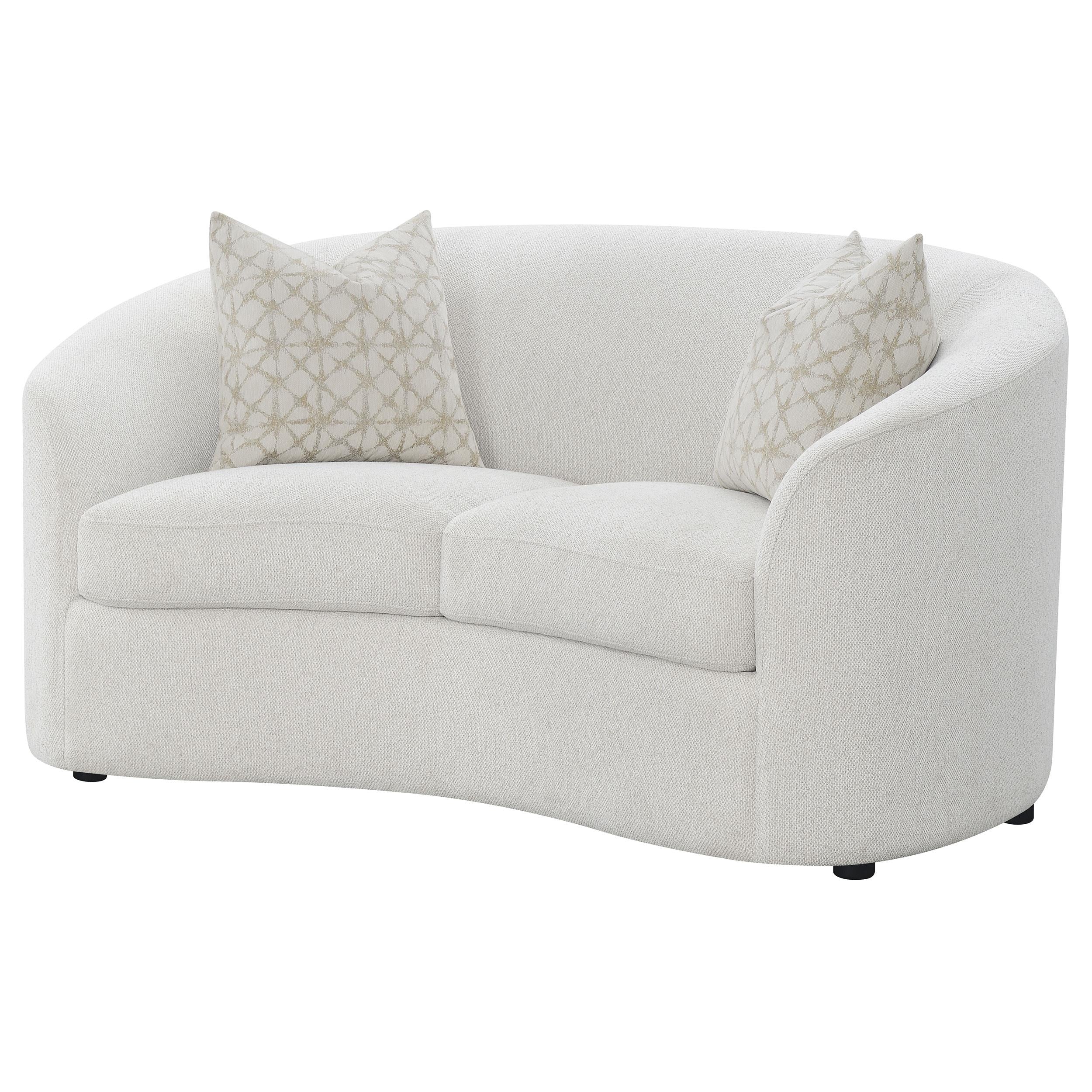 Diamond Modern Furniture COA Rainn Stationary Fabric Loveseat 509172 IMAGE 3