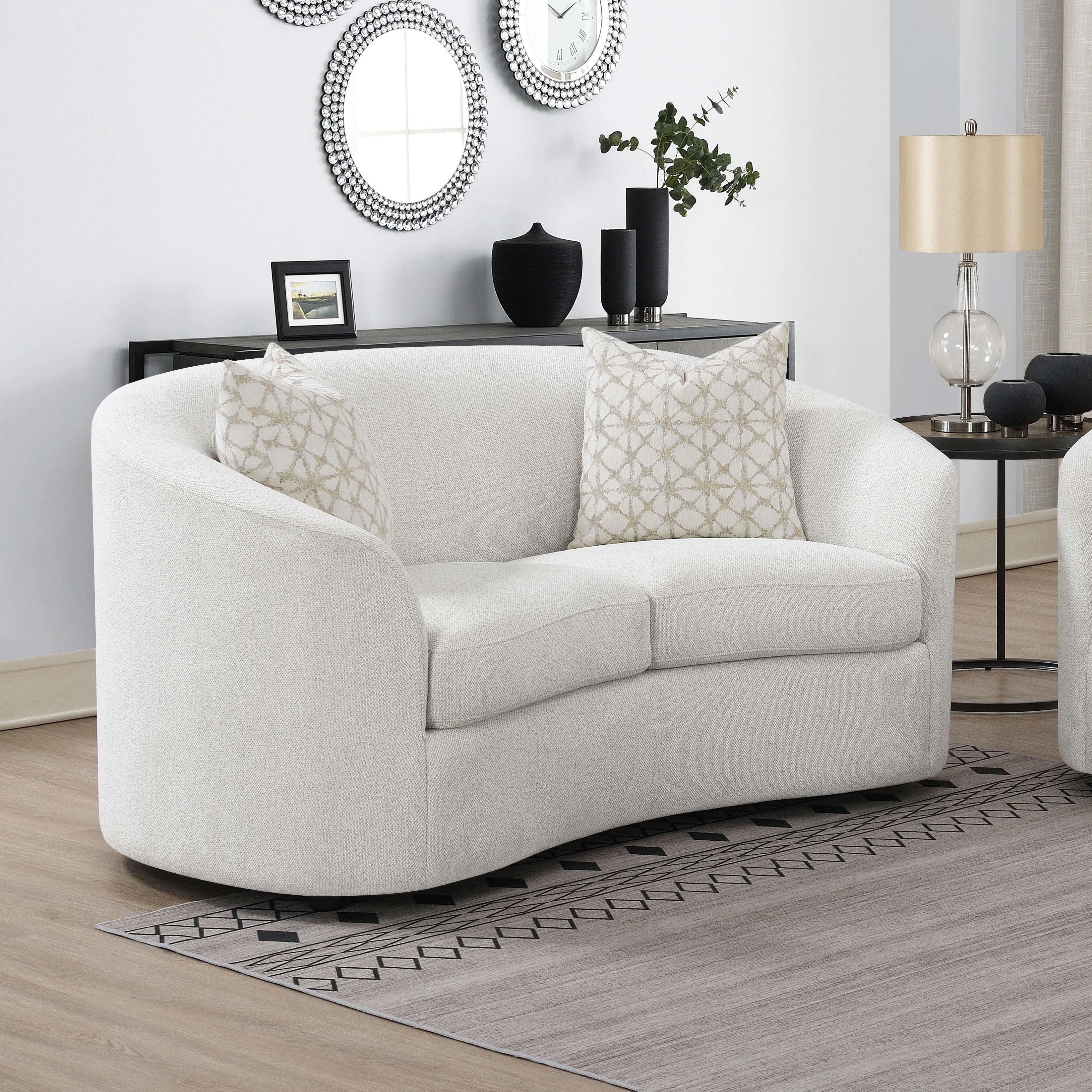 Diamond Modern Furniture COA Rainn Stationary Fabric Loveseat 509172 IMAGE 8