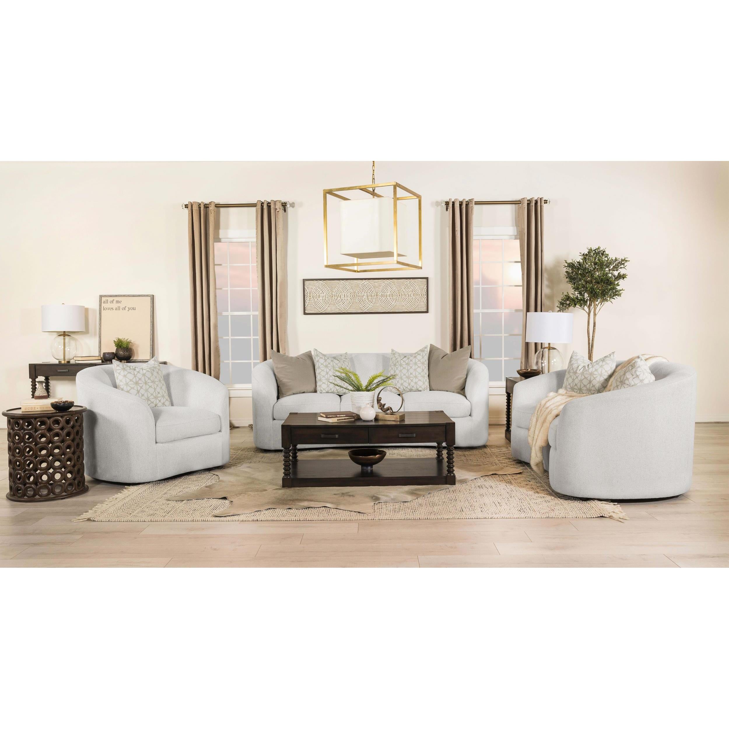 Diamond Modern Furniture COA Rainn Stationary Fabric Loveseat 509172 IMAGE 9