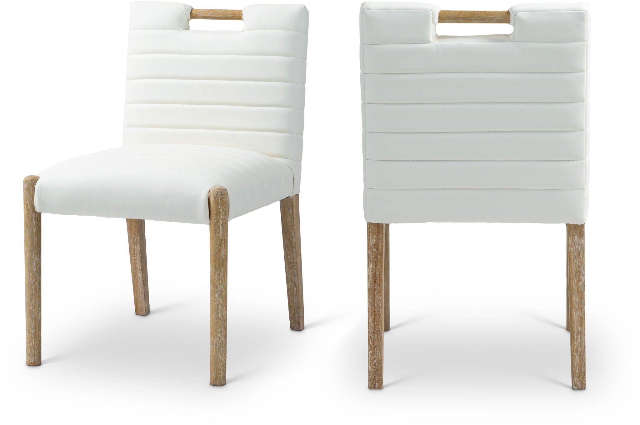 Aimee - Dining Side Chair (Set of 2) - Light Brown Legs