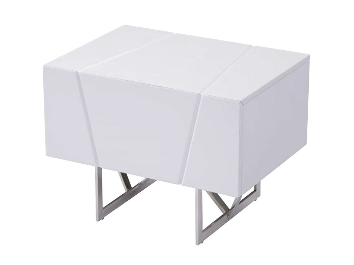 Chrysler Modern White Nightstand