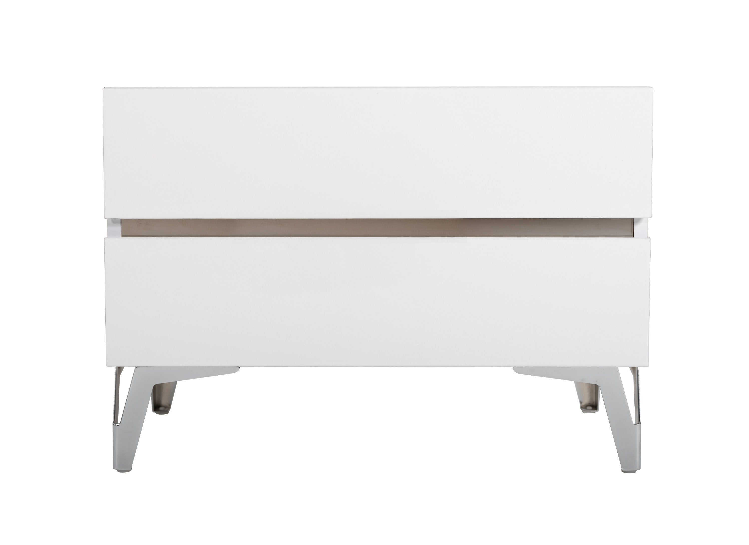 Nova Domus Angela - Italian Modern White Eco Leather 4-Piece Bedroom Set