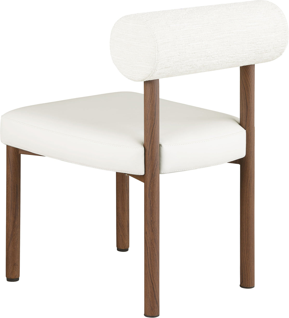 Paramo - Chenille Fabric and Vegan Leather Upholstered Dining Chair