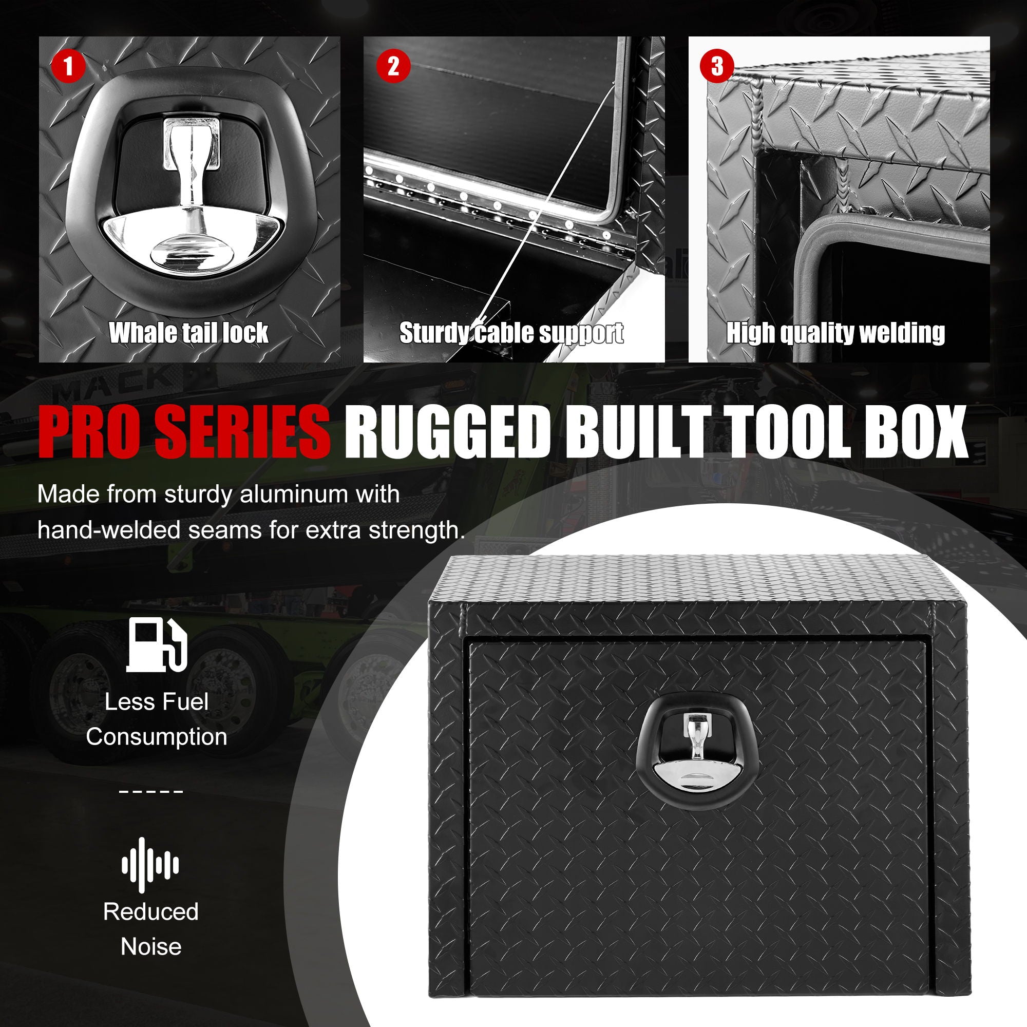 Pro Series - Underbody Truck Tool Box Waterproof Storage Chest