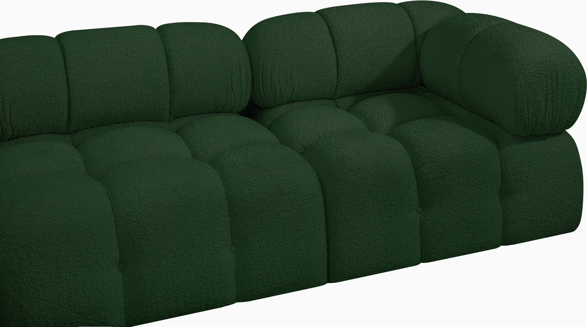 Ames - 7 Piece Boucle Fabric Modular Sectional