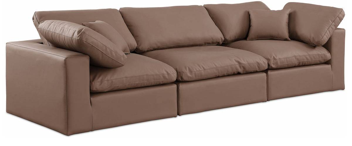 Comfy - Faux Leather Modular Sofa 3 Seats
