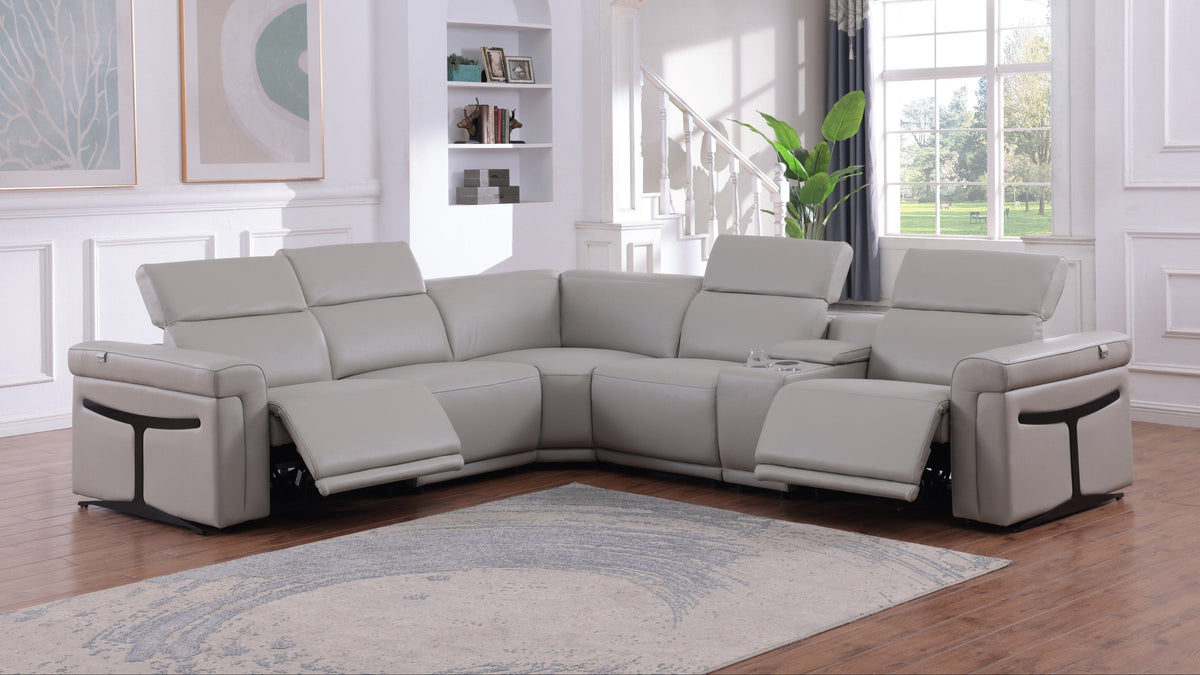 Lucca Mist Power Reclining Sectional