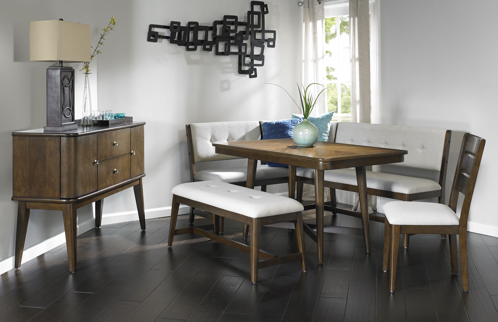 Server 2 Drawer And 2 Cabinet Server - Cherry