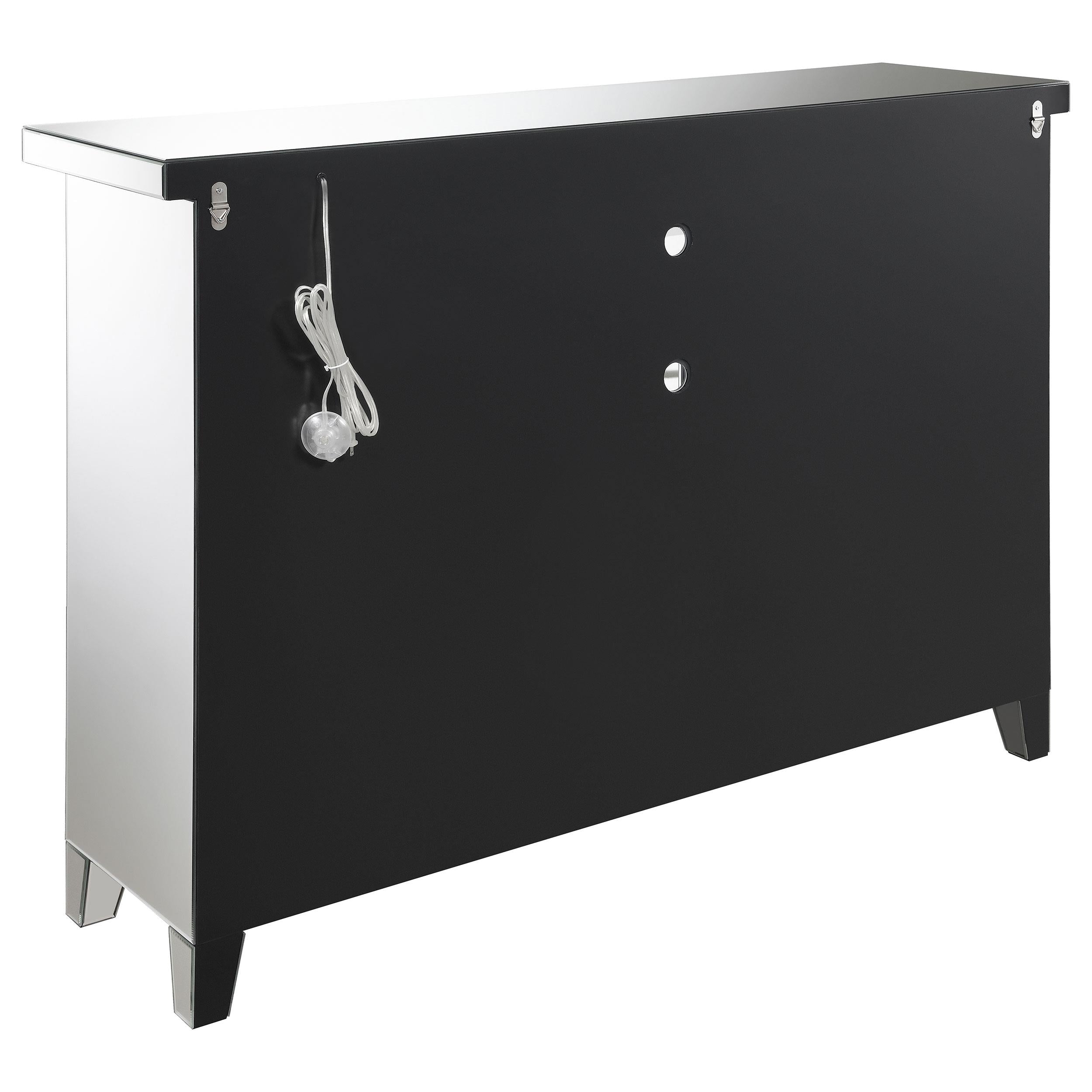 Coaster Furniture Melinda 183627 2-Door Wine Cabinet With Lighting Mirror IMAGE 7