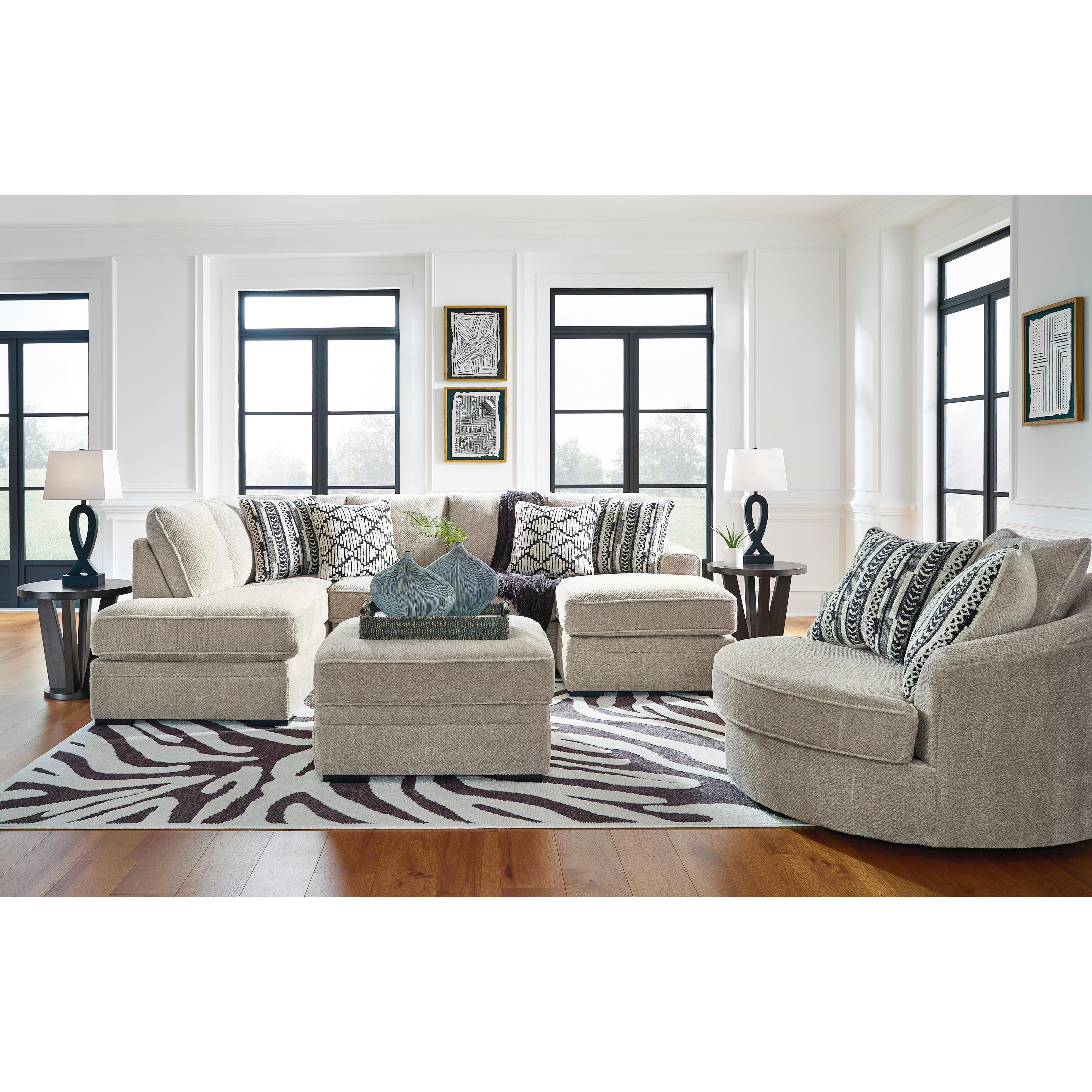 Benchcraft Calnita Fabric Storage Ottoman 2050211 IMAGE 9