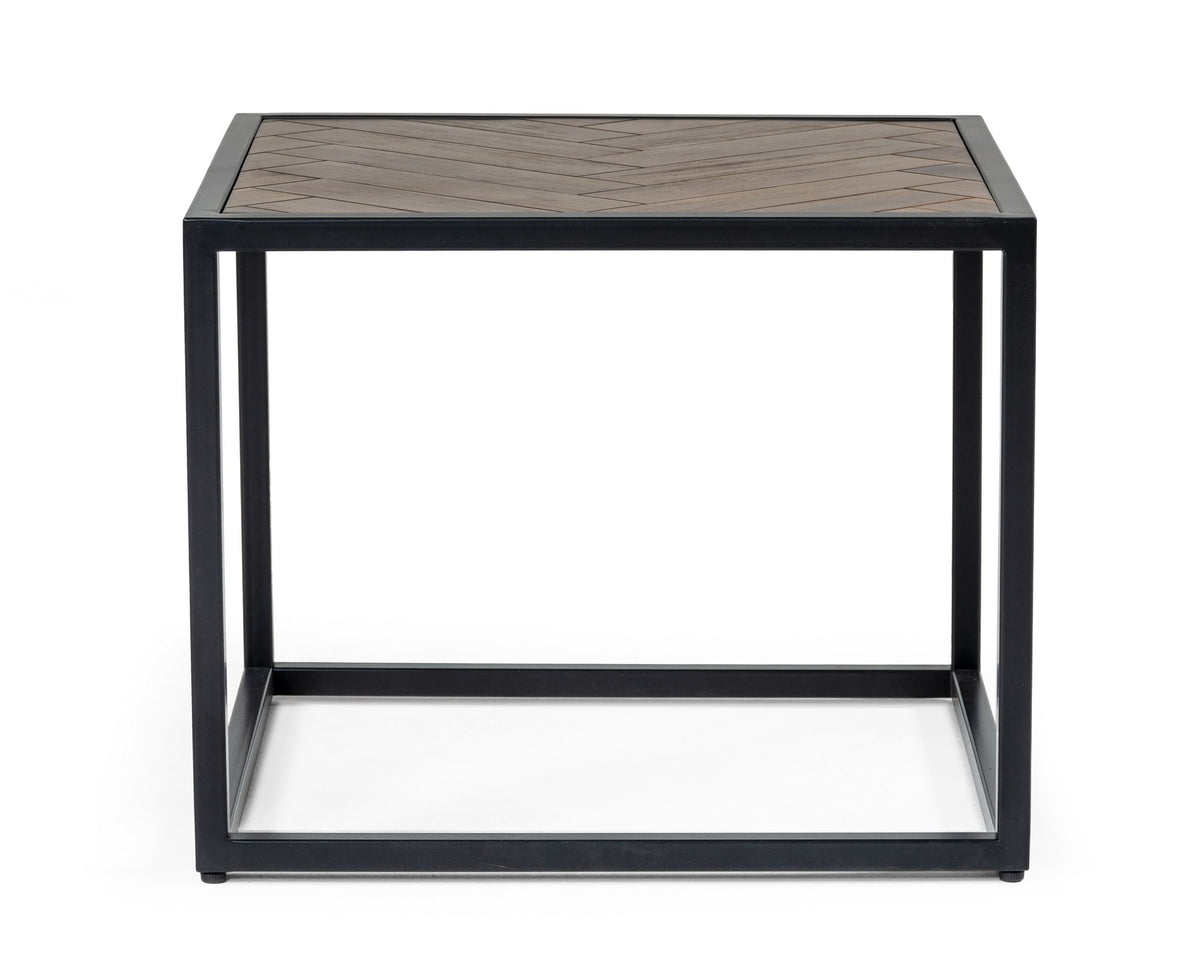 Pasada - Industrial Brown Acacia End Table