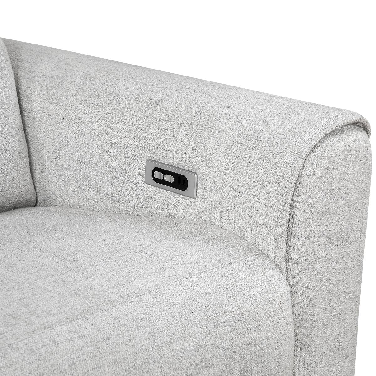 McPherson - Power Double Reclining Loveseat With Power Headrests, Charging Ports - Cloud