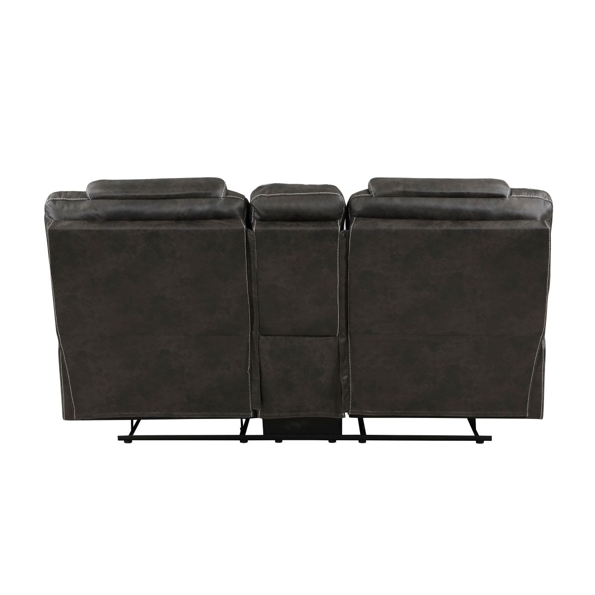 Gainesville - Double Reclining Loveseat With Center Console - Chocolate