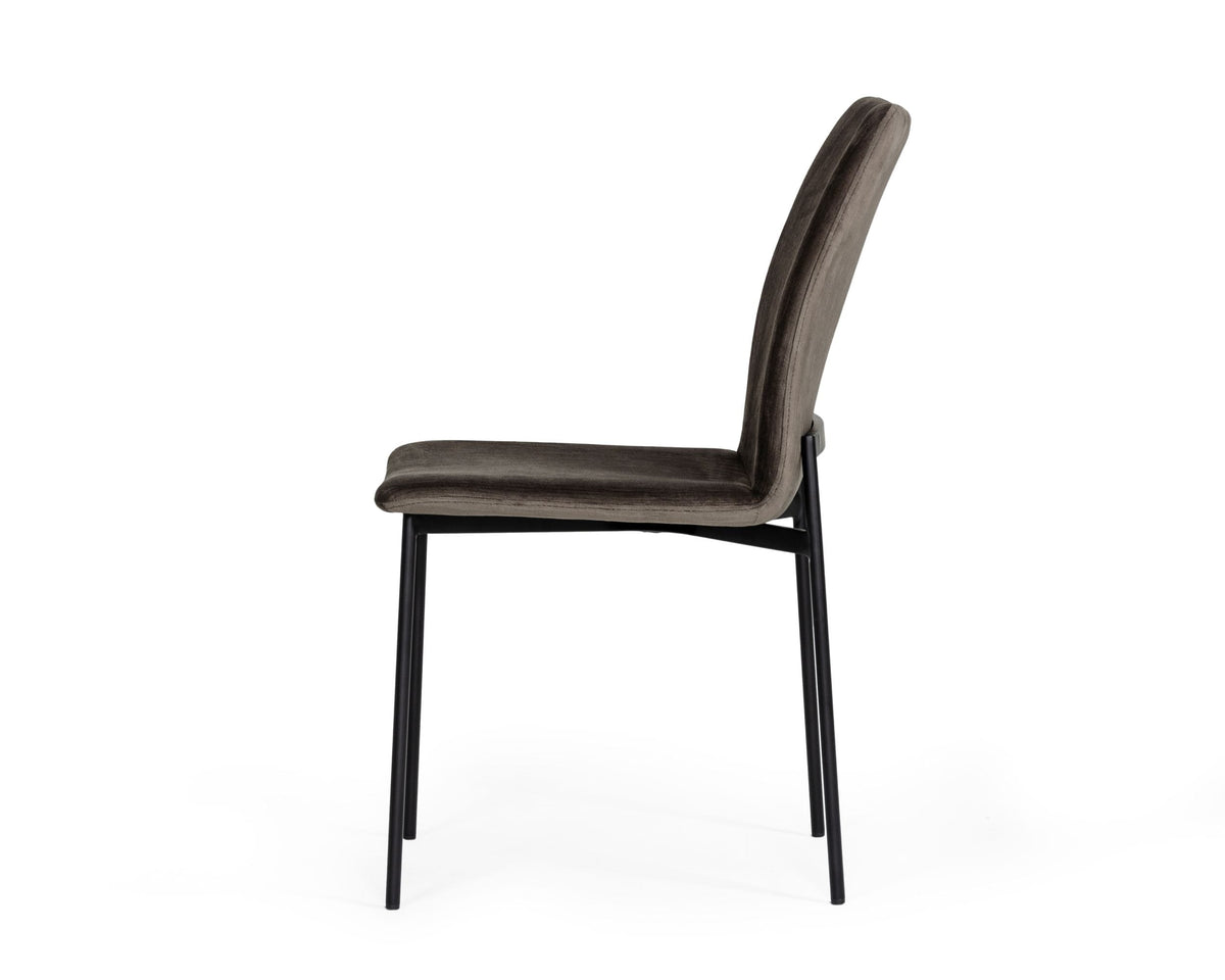 Maggie - Modern Black and Brown Dining Chair (Set of 2)