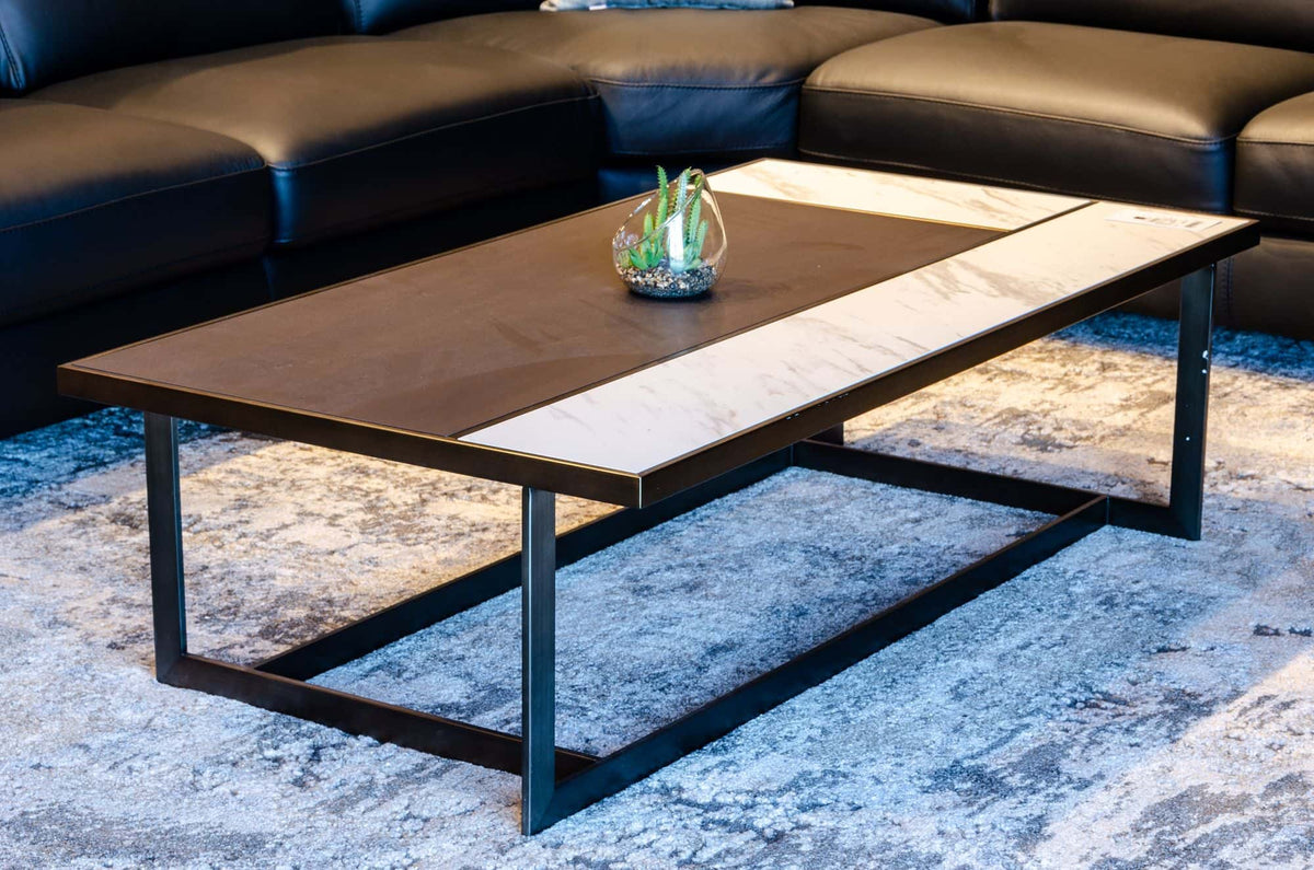Fargo - Modern Ceramic & Grey Walnut Coffee Table