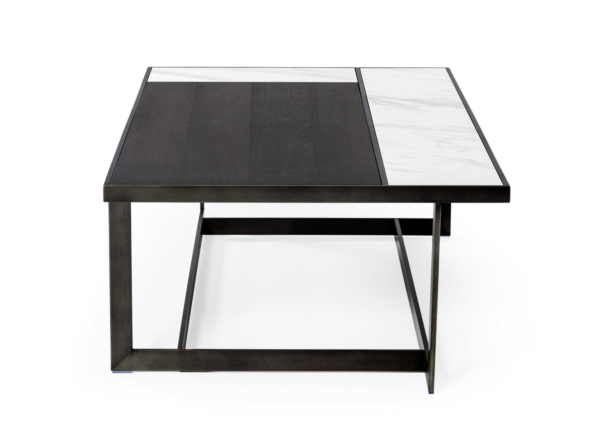 Fargo - Modern Ceramic & Grey Walnut Coffee Table
