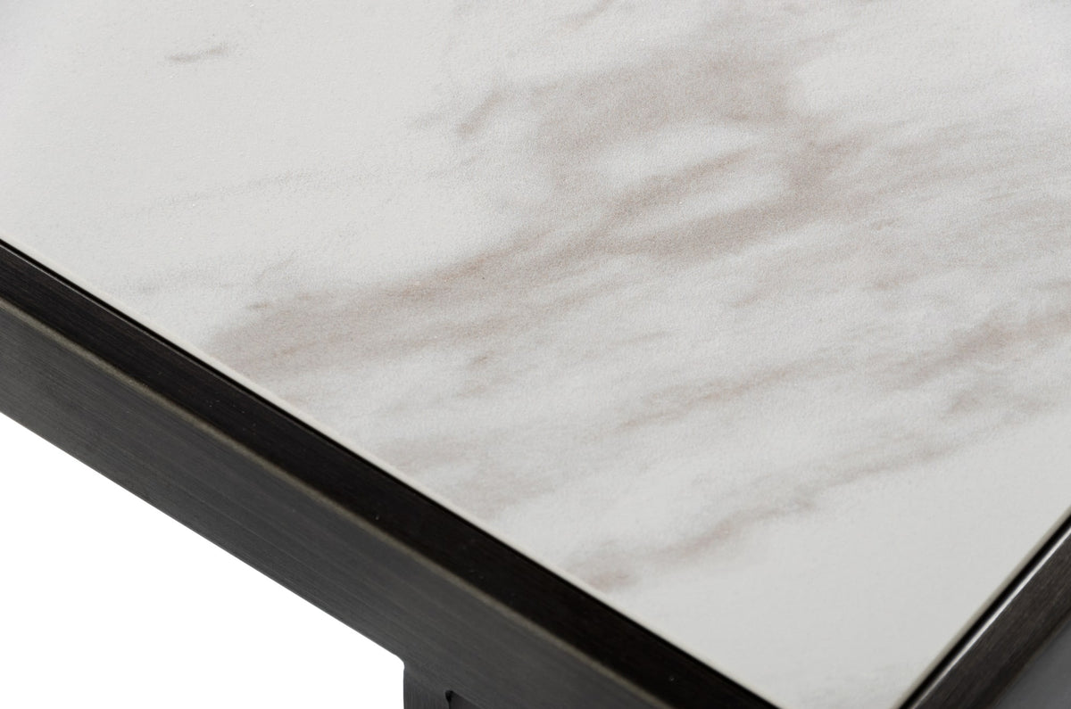 Fargo - Modern Ceramic & Grey Walnut Coffee Table