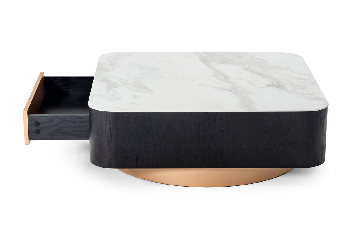Peak - Modern Black Oak Coffee Table