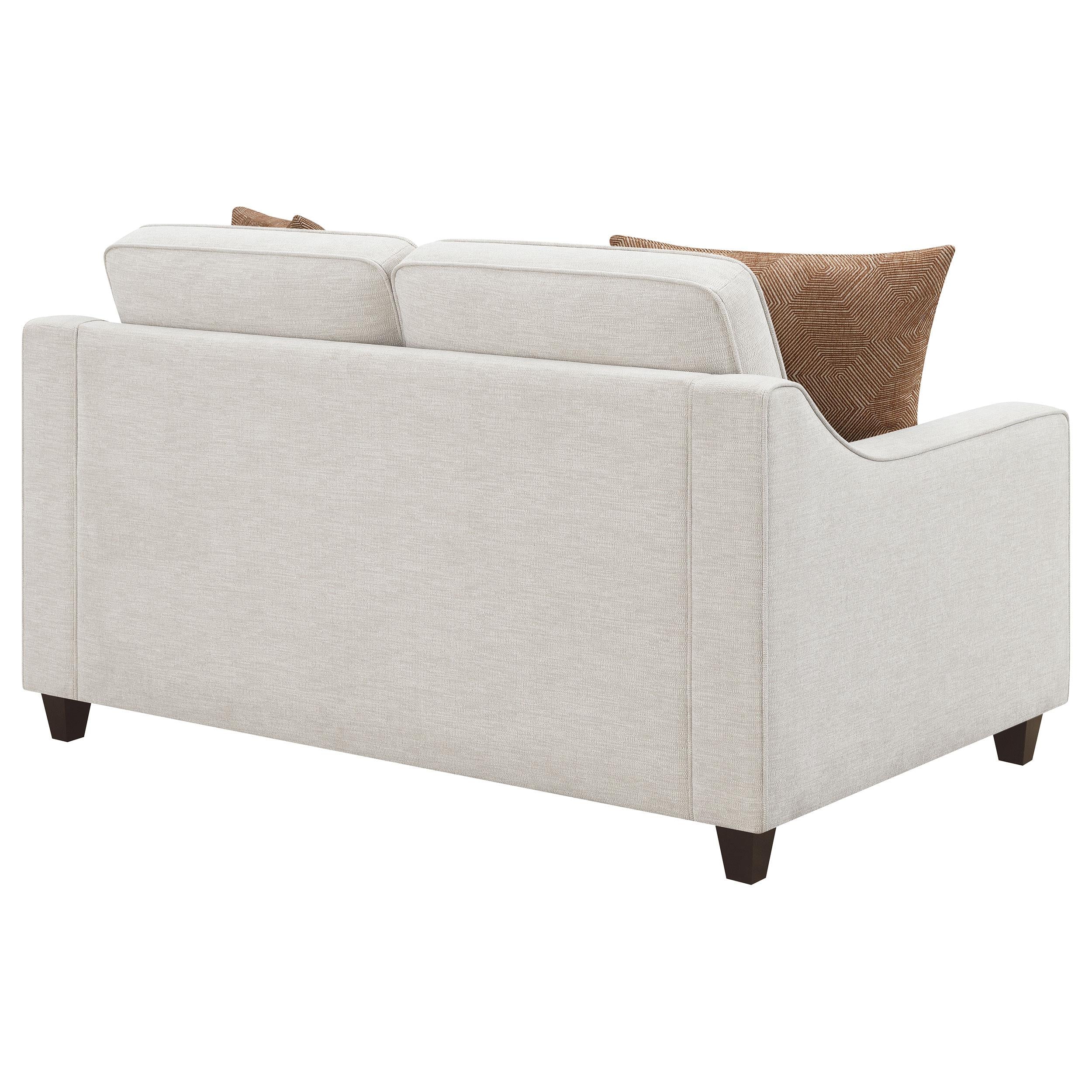 Diamond Modern Furniture COA Christine Stationary Fabric Loveseat 552062 IMAGE 6