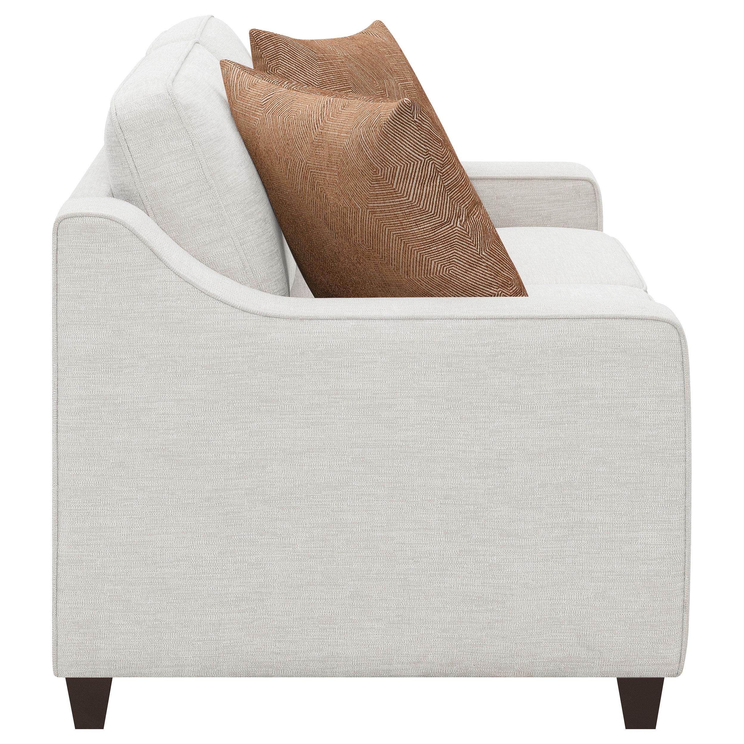 Diamond Modern Furniture COA Christine Stationary Fabric Loveseat 552062 IMAGE 7