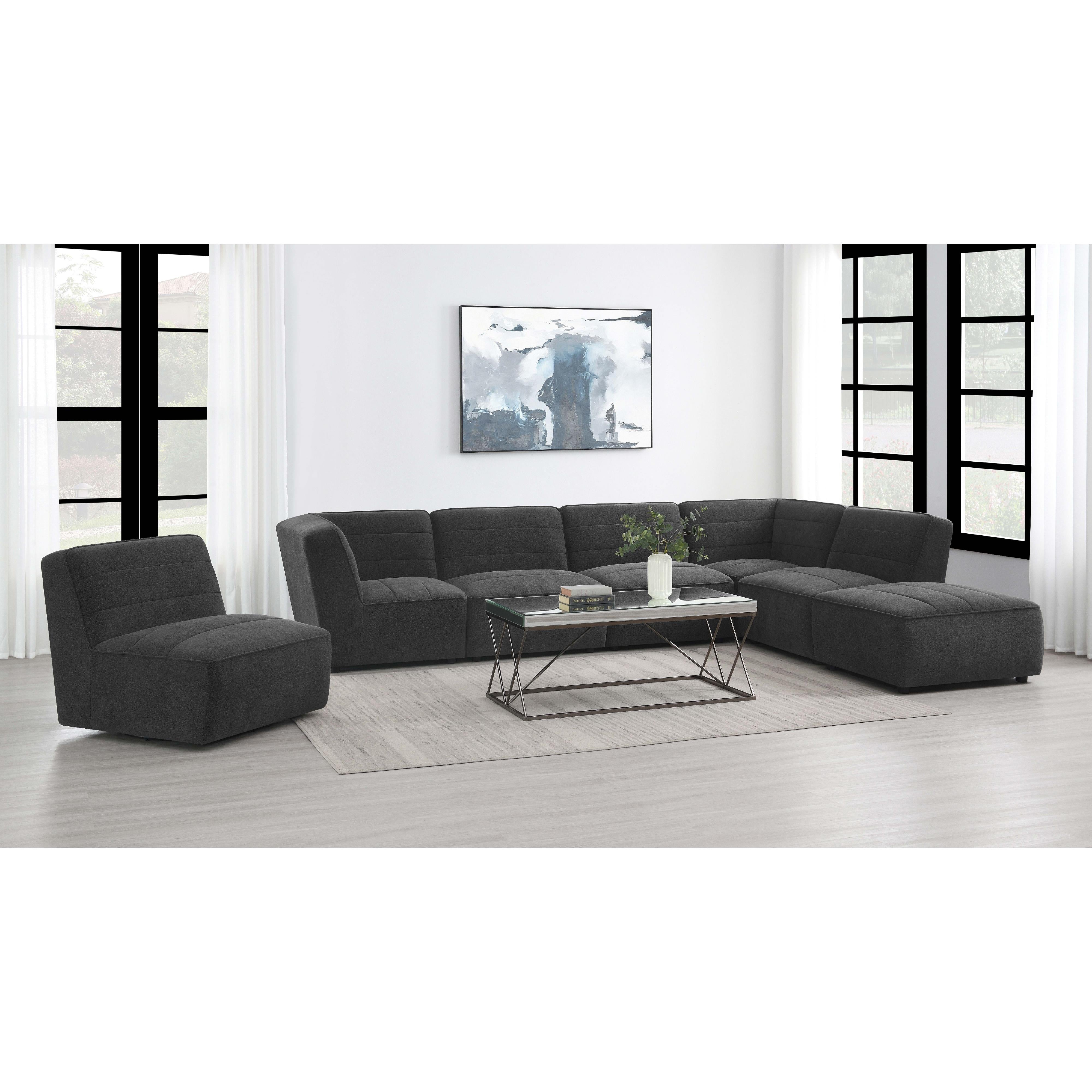 Diamond Modern Furniture COA Sunny Fabric Ottoman 552083 IMAGE 7