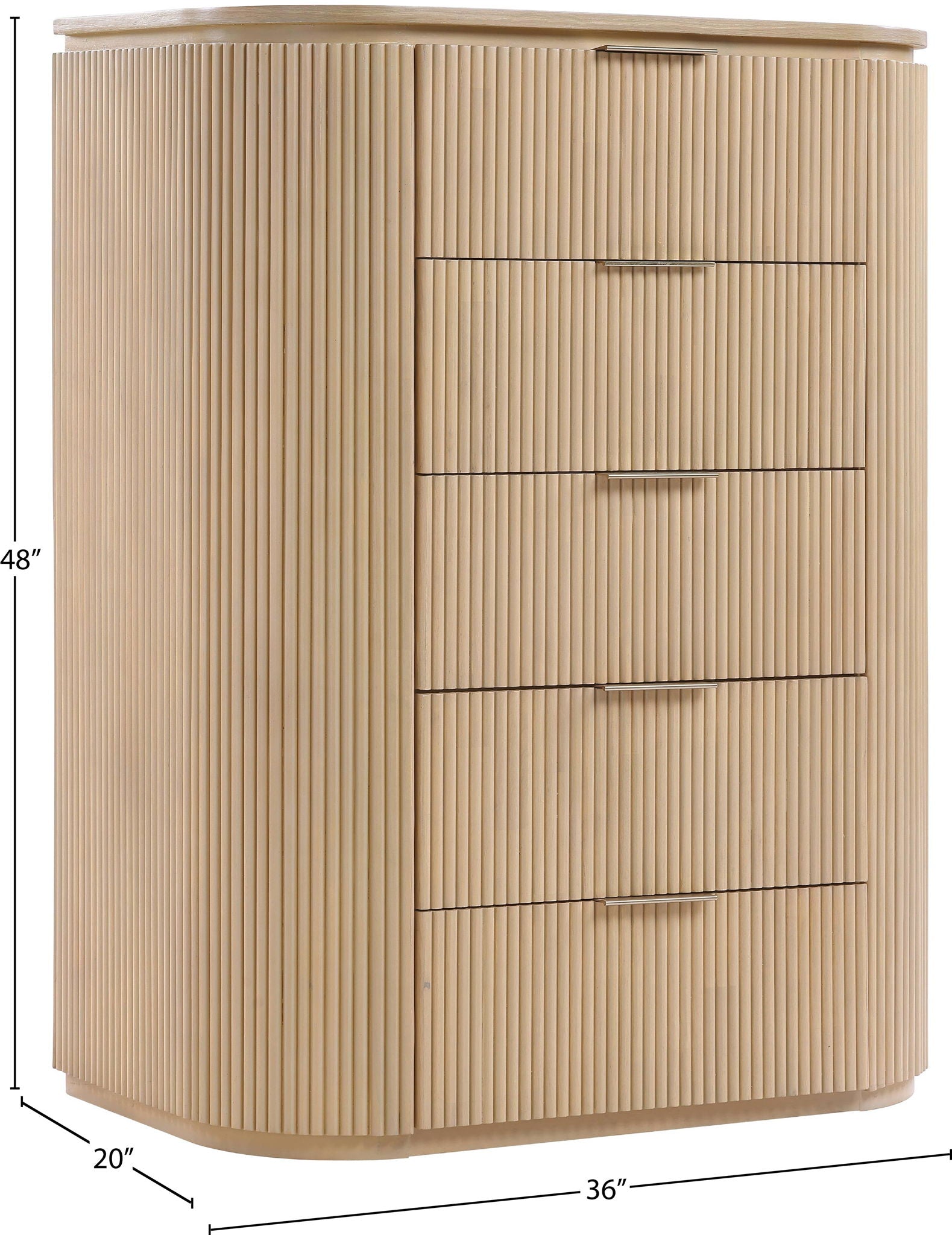 Astrid - Solid Wood And Oak Veneer Chest