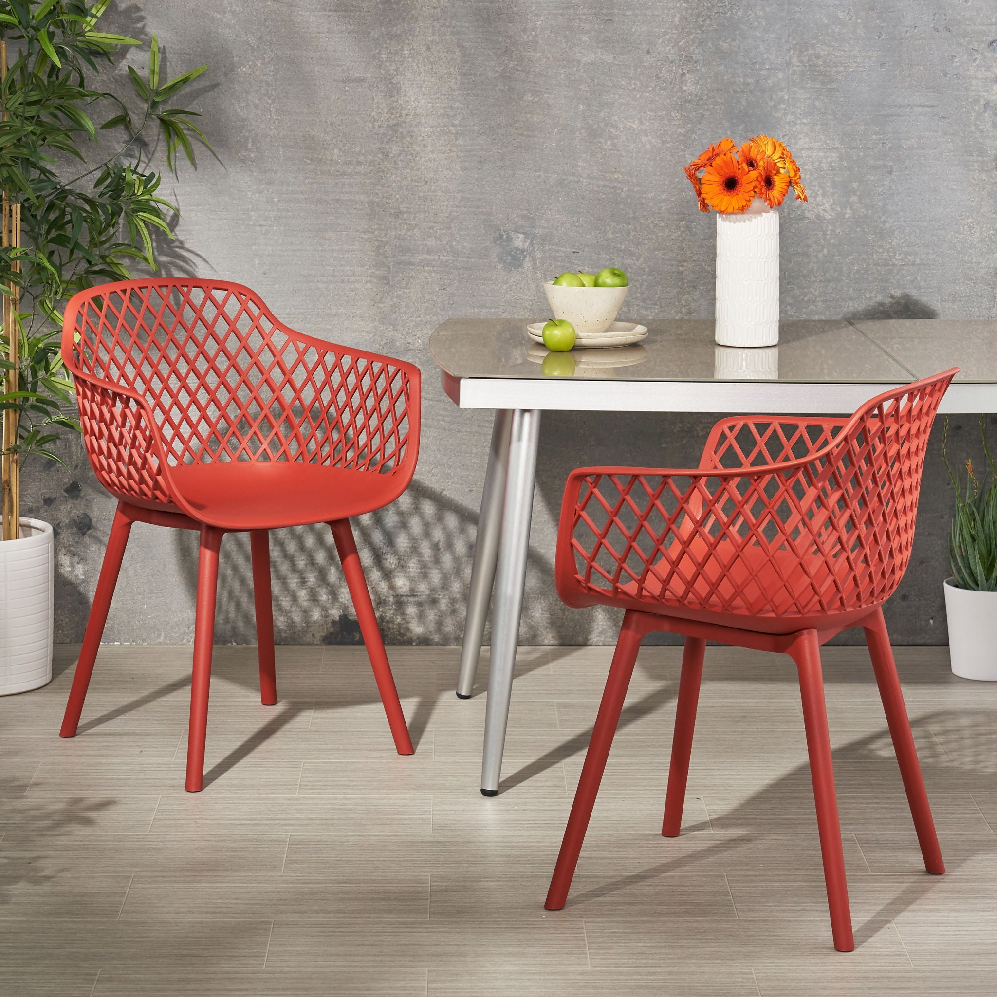 Poppy - Chair (Set of 2) - Red