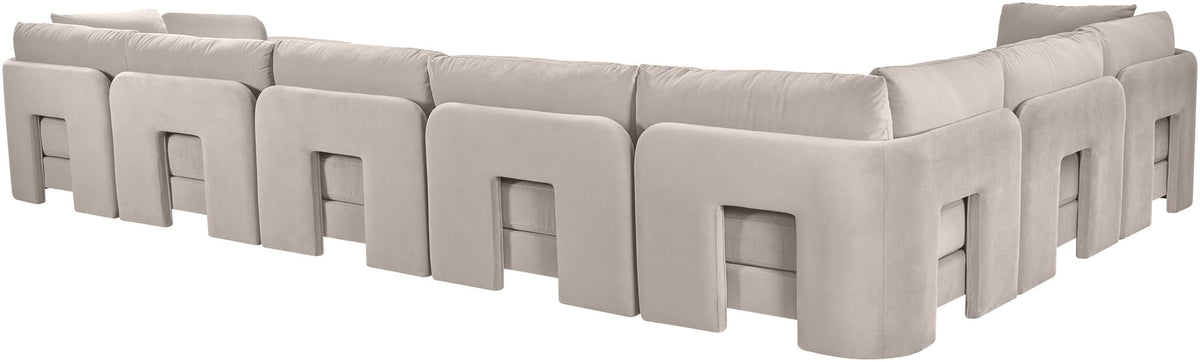 Hammond - Velvet Performance Fabric Upholstered 7 Piece Sectional