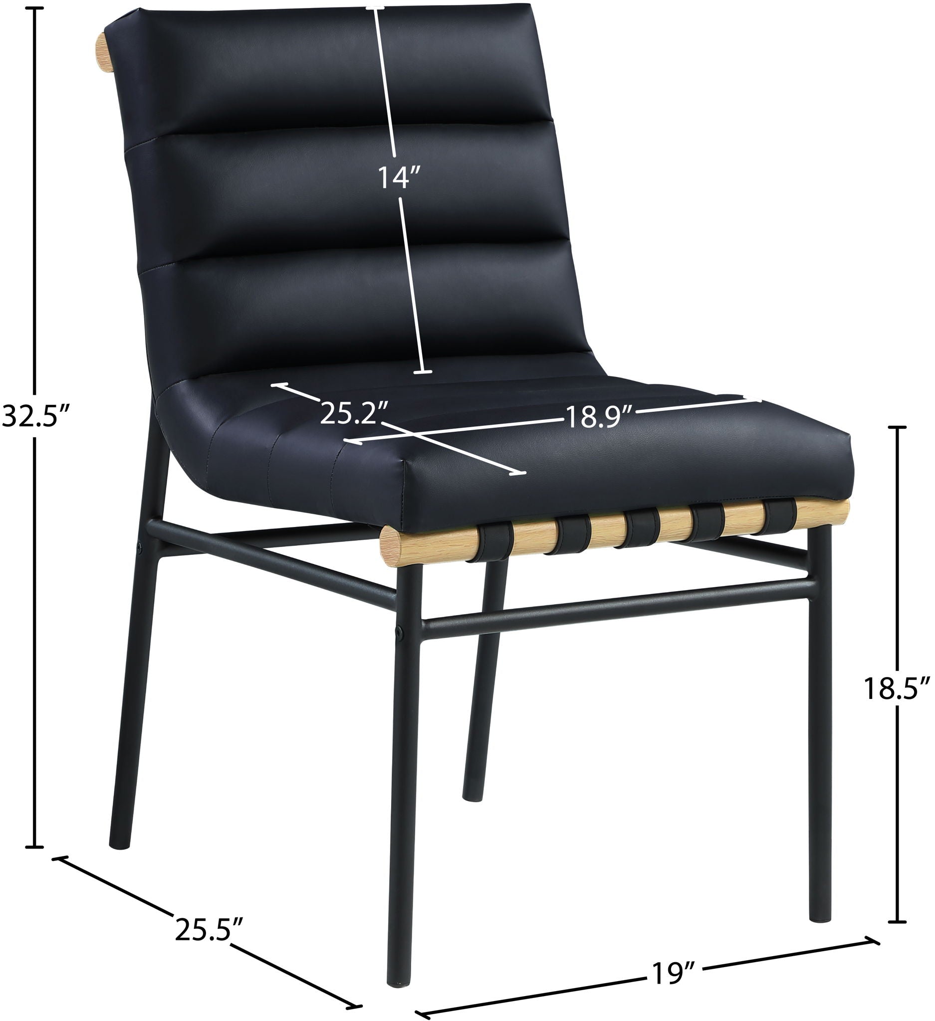 Burke - Dining Chair (Set of 2) - Black