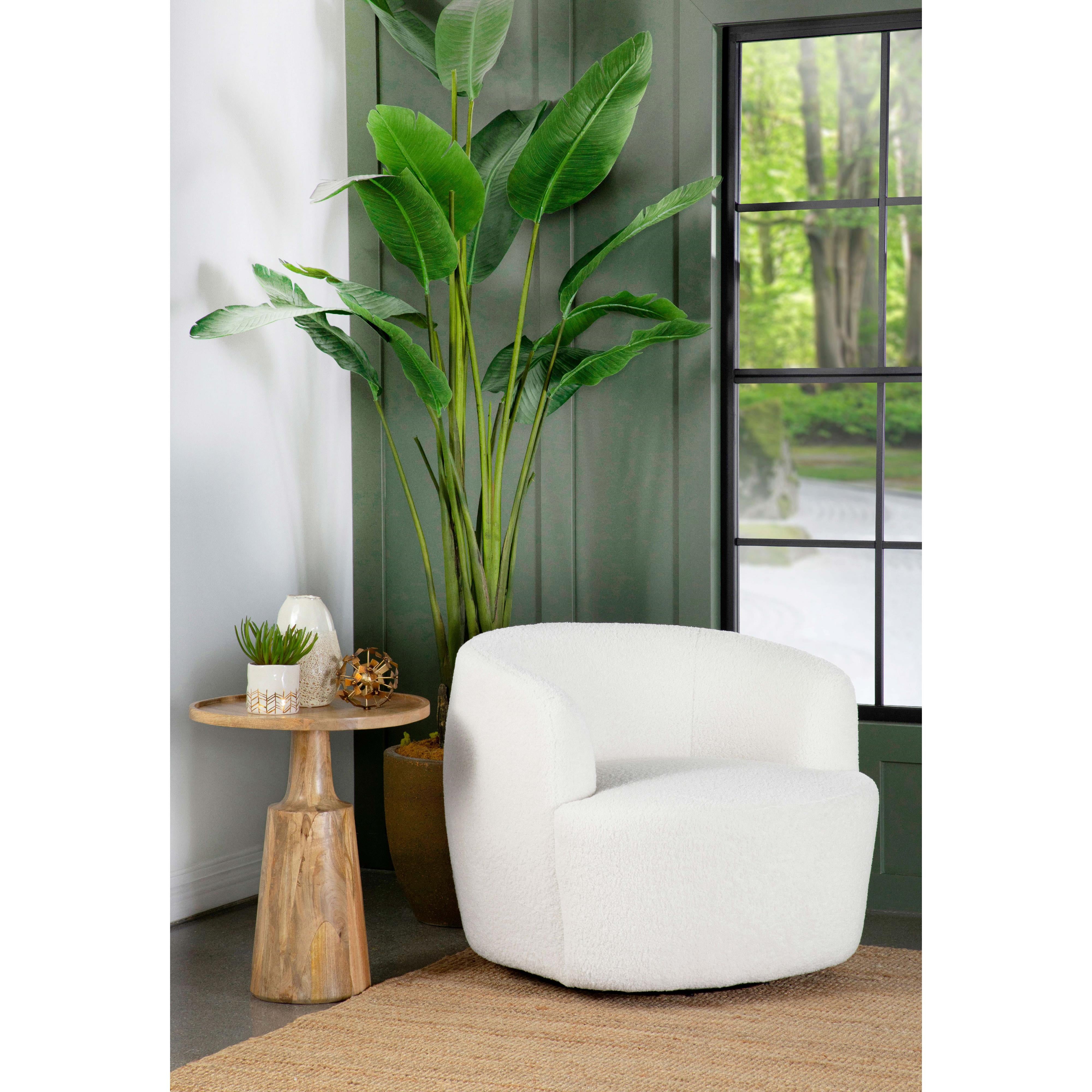 Diamond Modern Furniture COA Hudson Swivel Fabric Accent Chair 905726 IMAGE 9