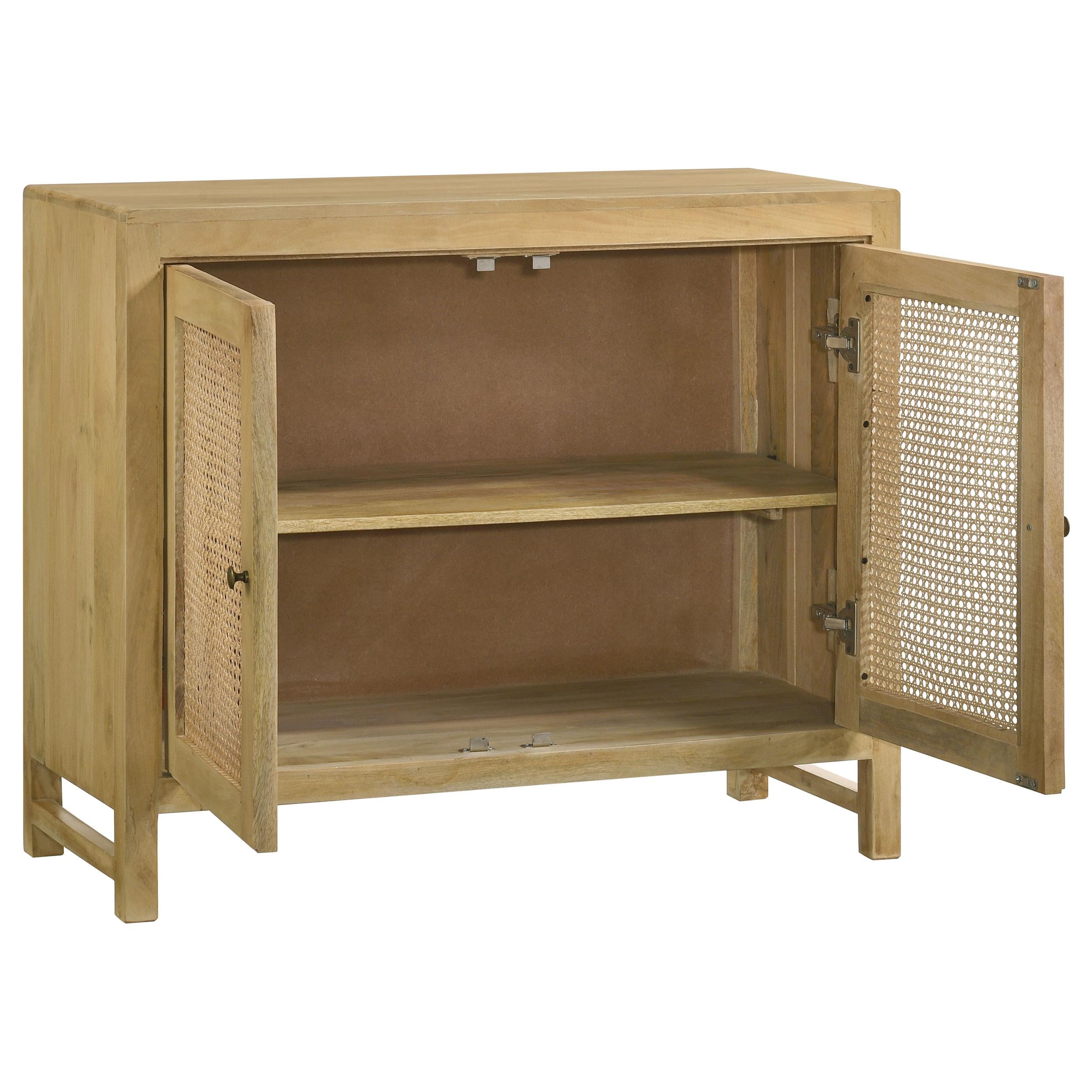 Coaster Furniture Zamora 953555 Rectangular 2-Door Accent Cabinet - Natural IMAGE 2