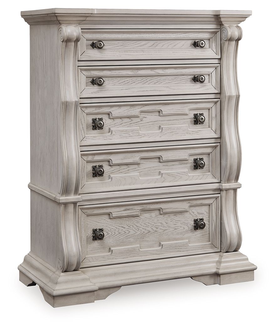 Bruchandi - Five Drawer Chest - Antique White