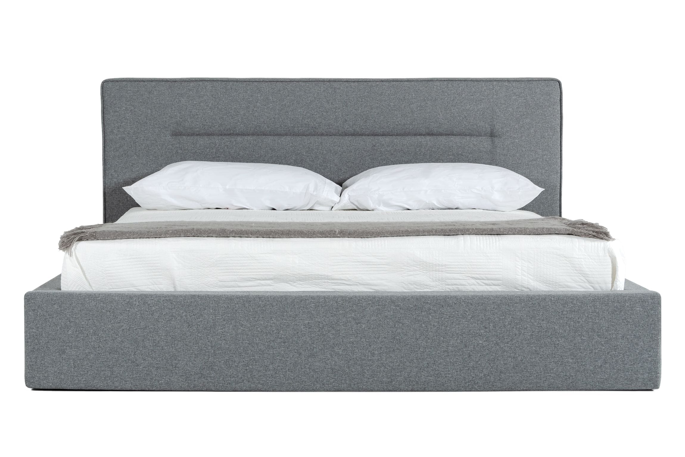 Nova Domus Juliana - Eastern King Italian Modern Dark Grey Upholstered Bed