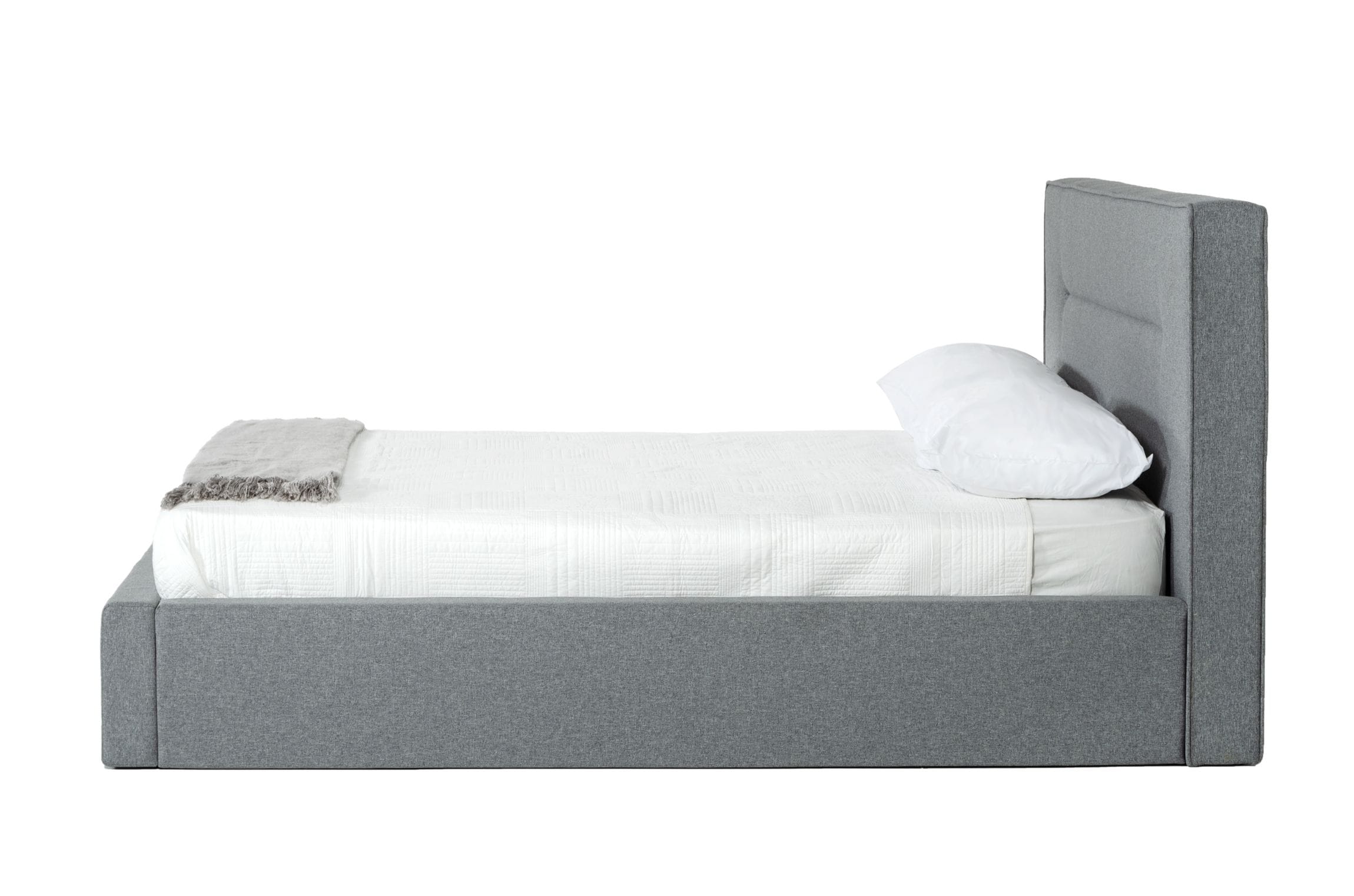 Nova Domus Juliana - Italian Modern Dark Grey Upholstered Bed