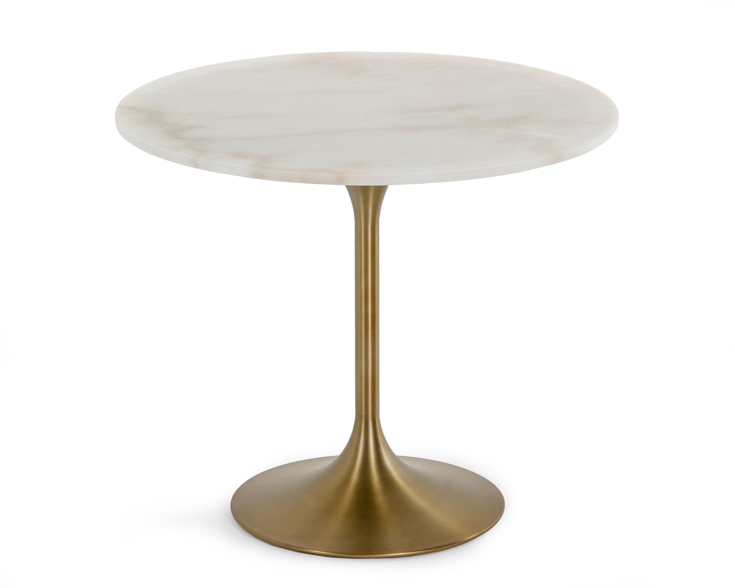 Modrest Collins - Glam White Marble & Gold Dining Table