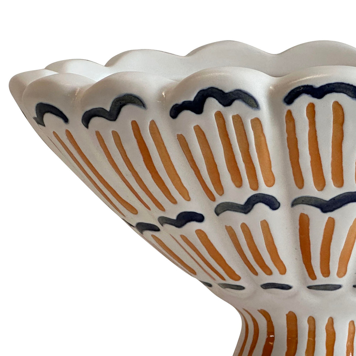 Earthenware - Roman Coral Bowl - White