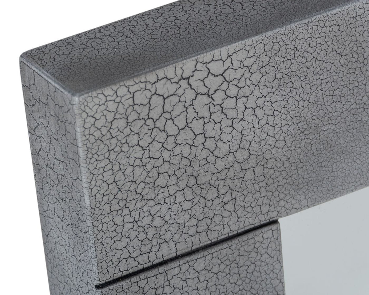 Buckley - Modern Grey Crackle Mirror