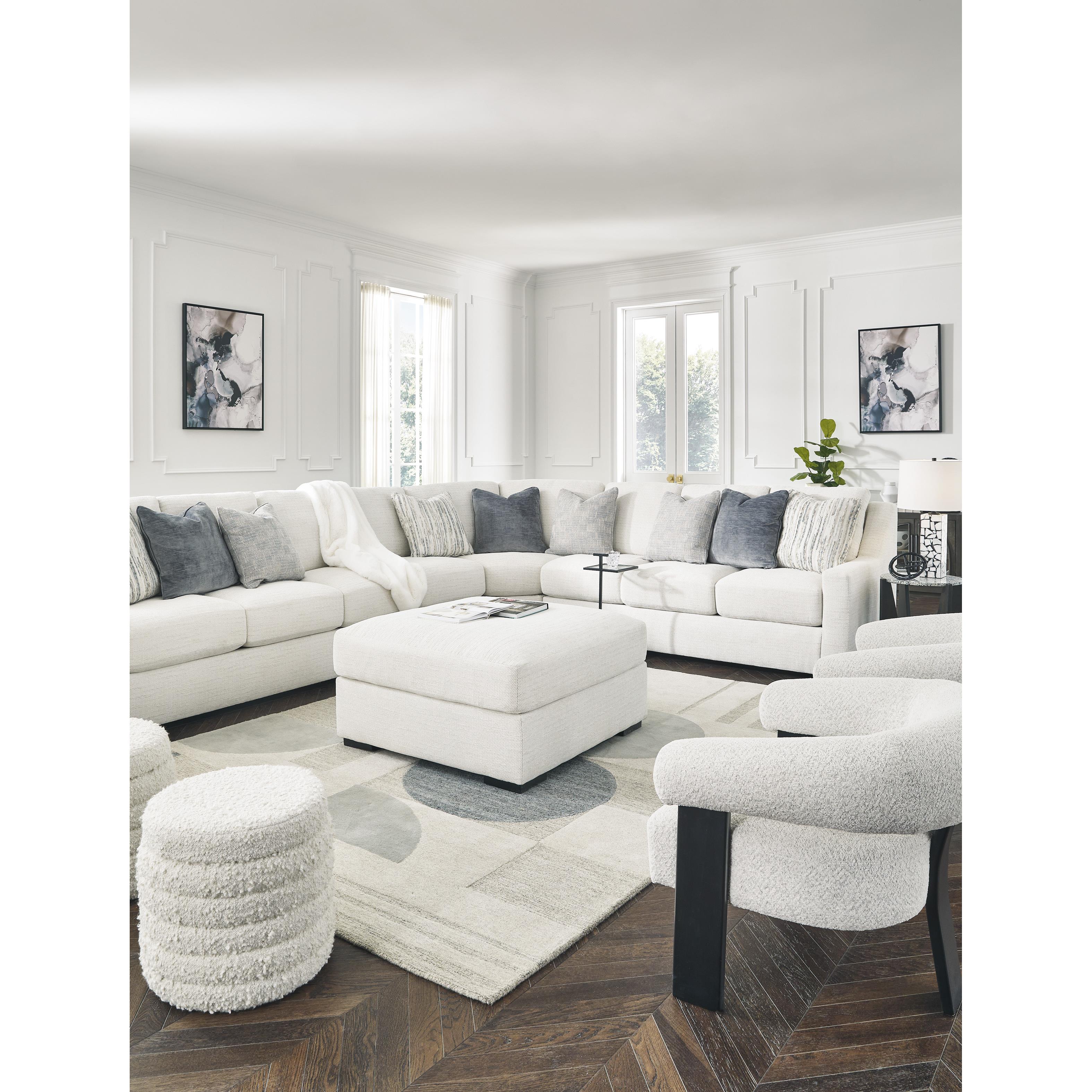 Millennium Accomplished Fabric Ottoman 2570408 IMAGE 8